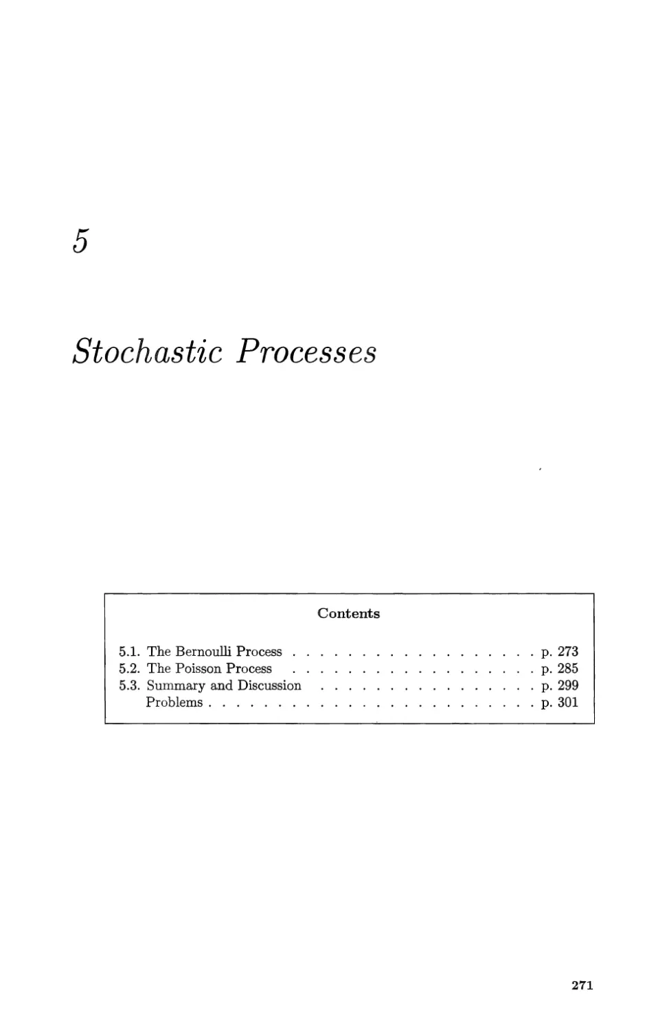 Chapter 5-Stochastic Processes