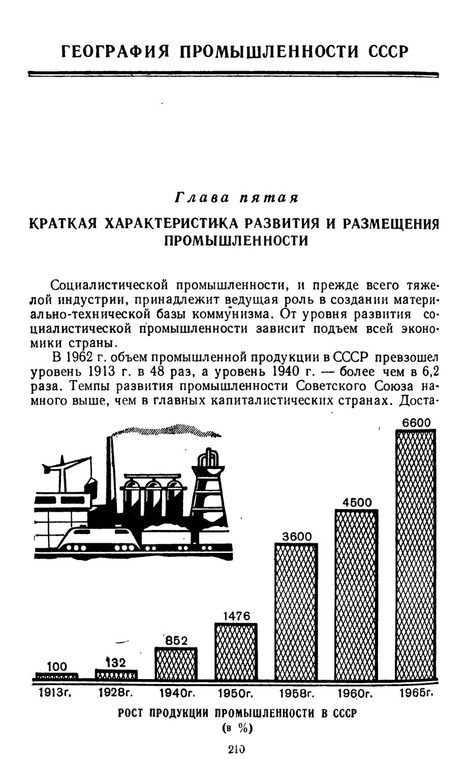 ГЕОГРАФИЯ ПРОМЫШЛЕННОСТИ СССР
Рост продукции промышленности в СССР
