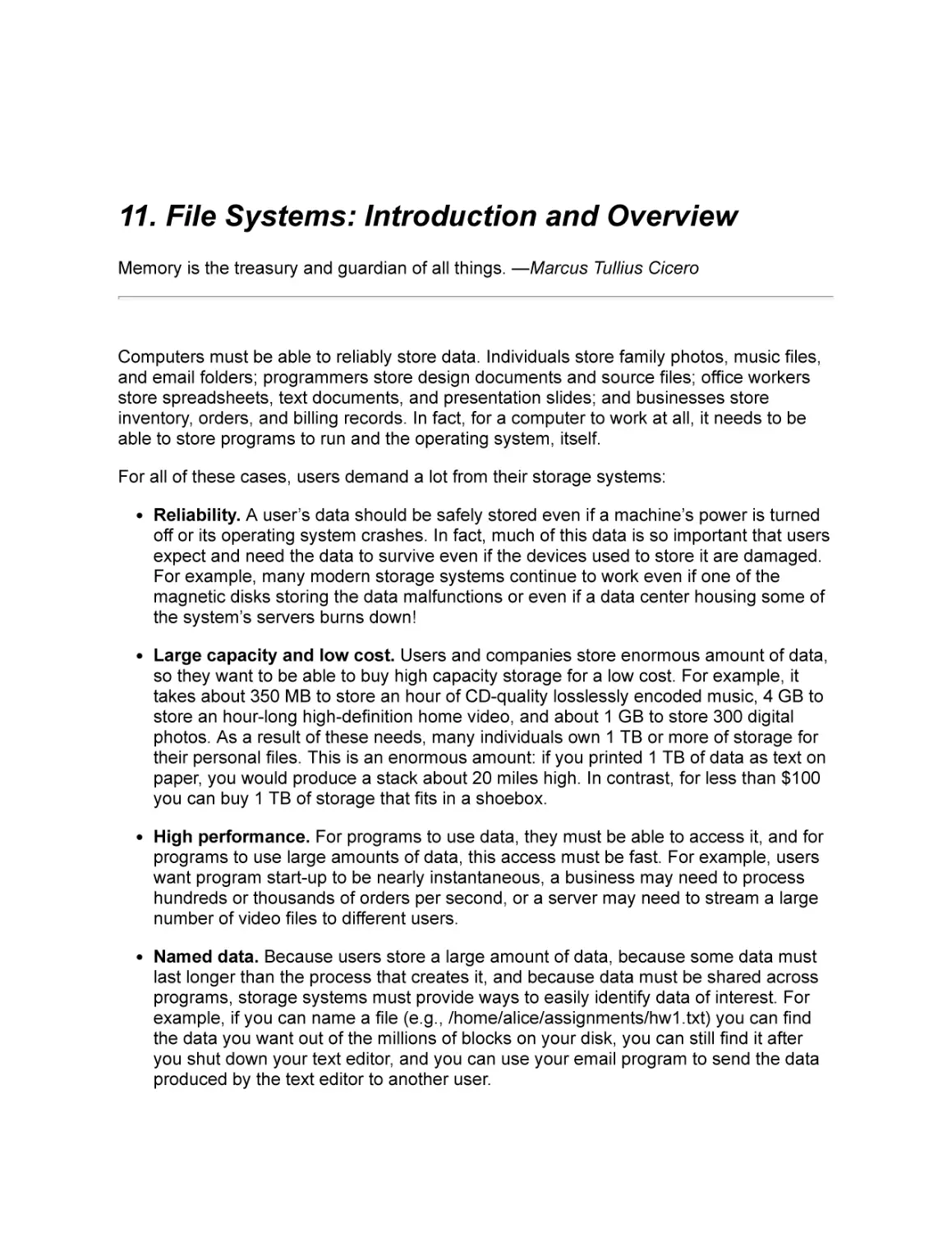11 File Systems