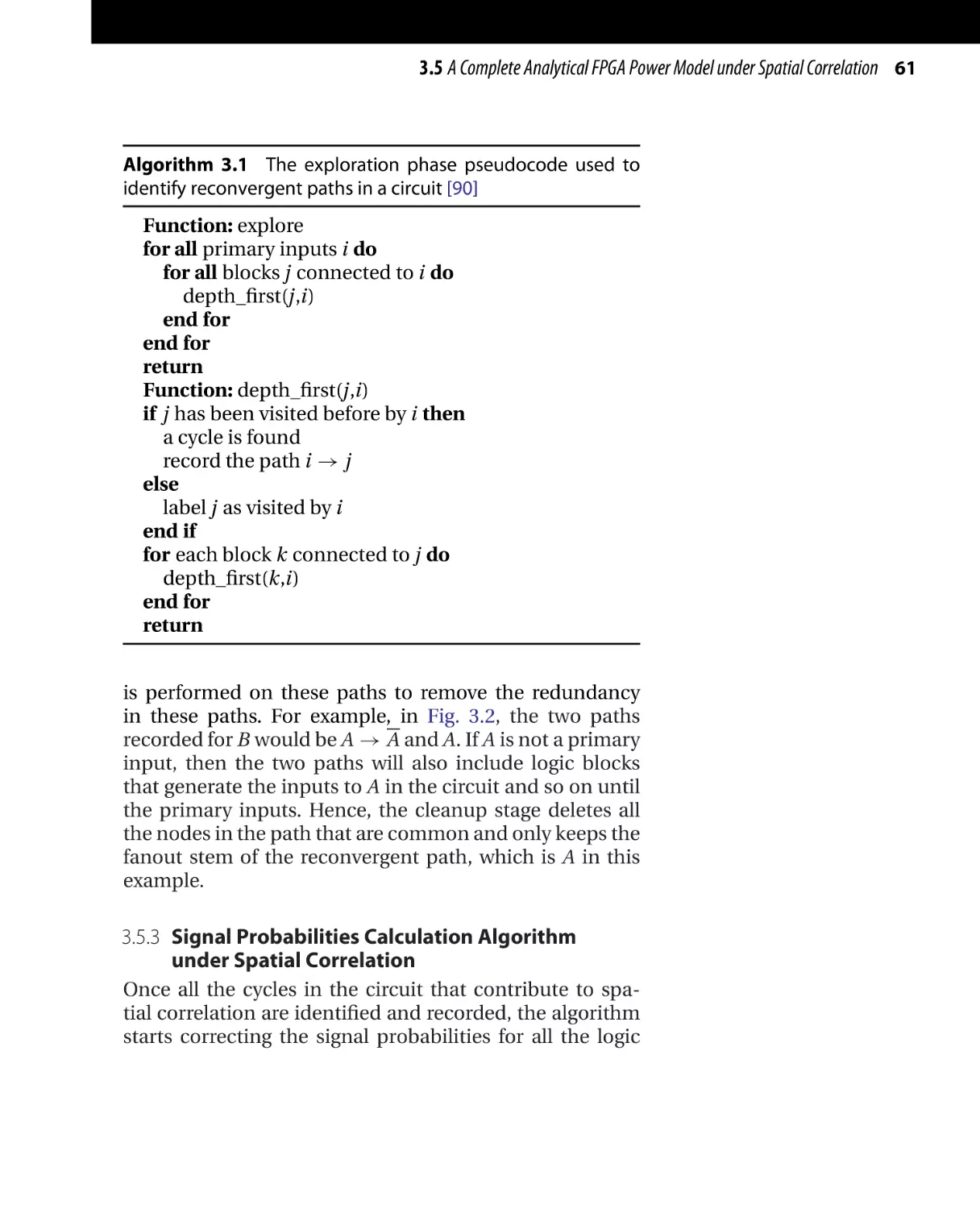 Signal Probabilities Calculation Algorithm under Spatial Correlation