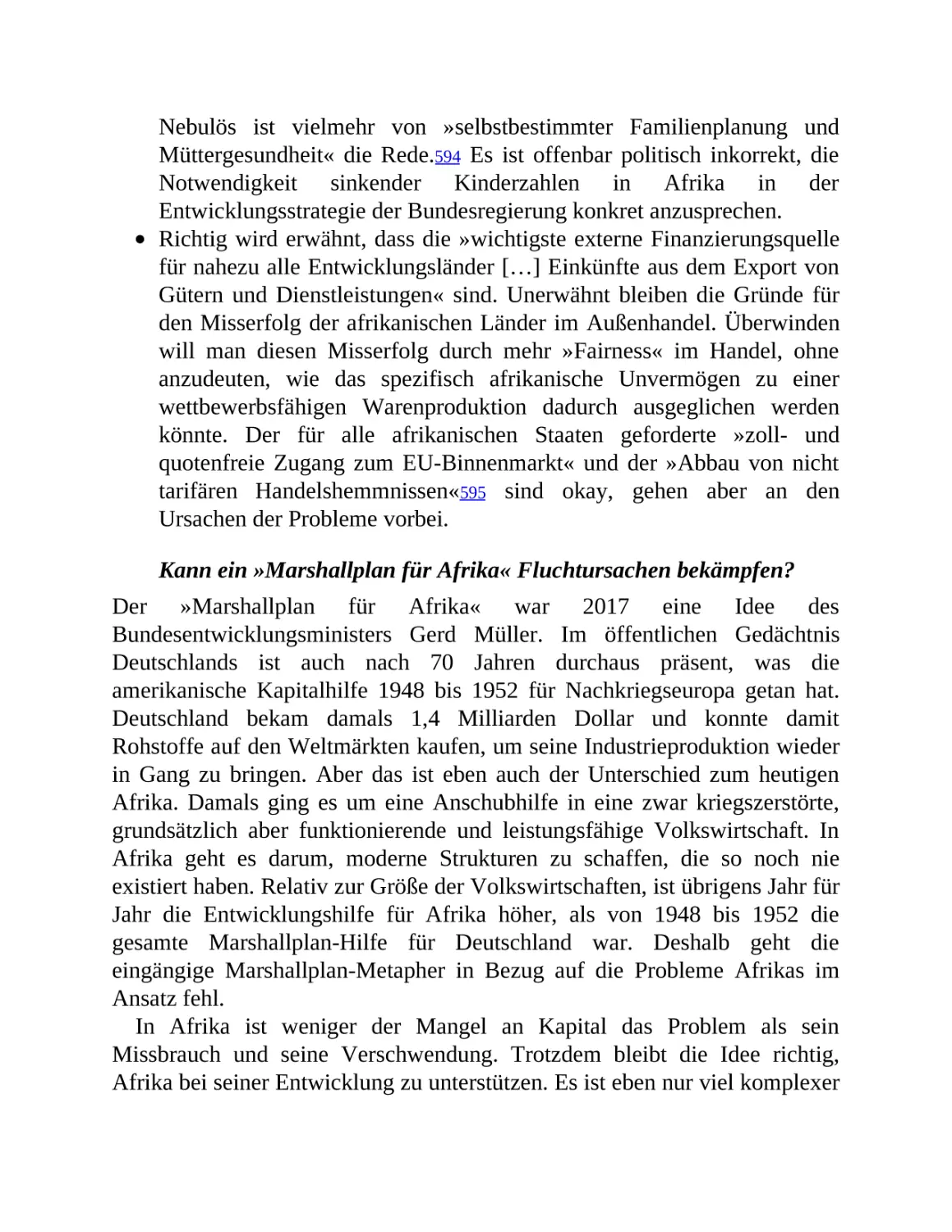 Kann ein »Marshallplan für Afrika« Fluchtursachen bekämpfen?