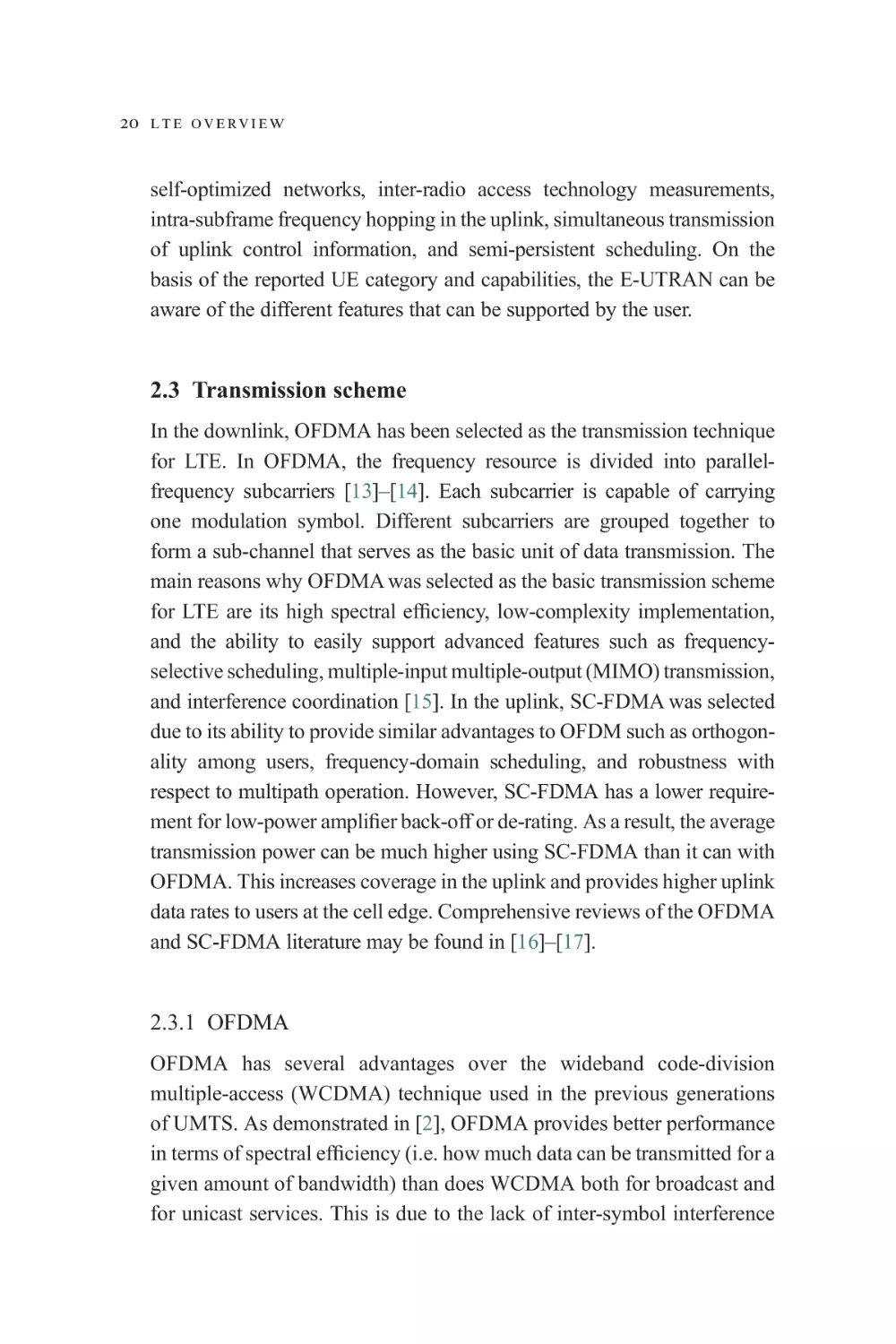 2.3 Transmission scheme
2.3.1 OFDMA