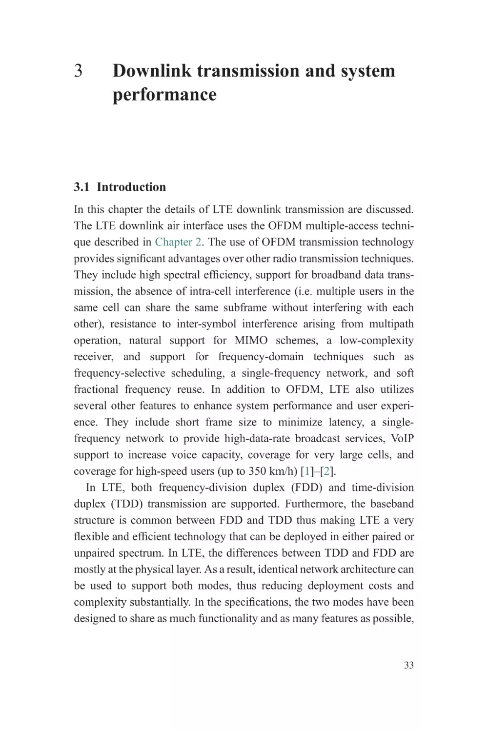 3 Downlink transmission and system performance
3.1 Introduction