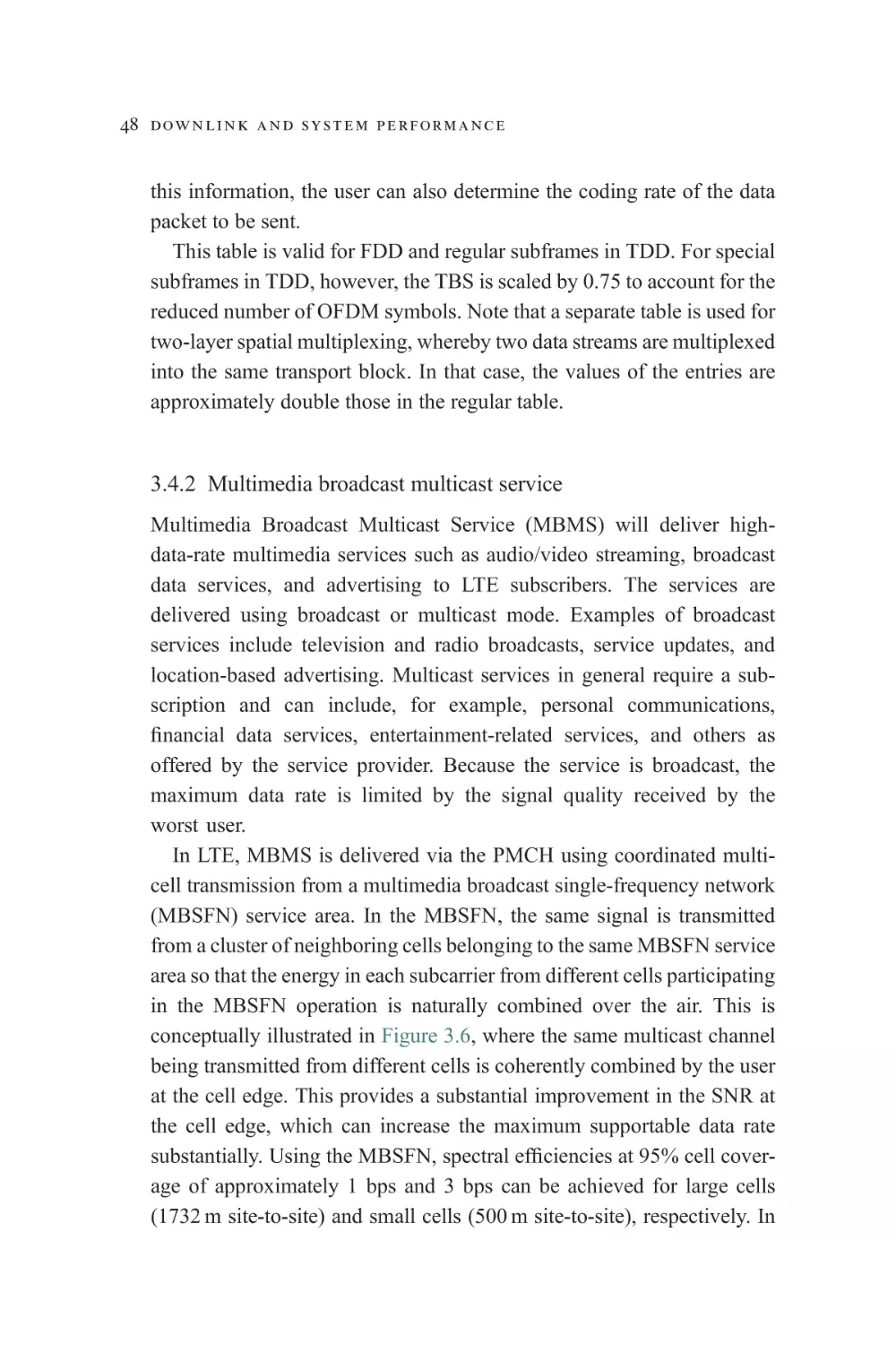 3.4.2 Multimedia broadcast multicast service