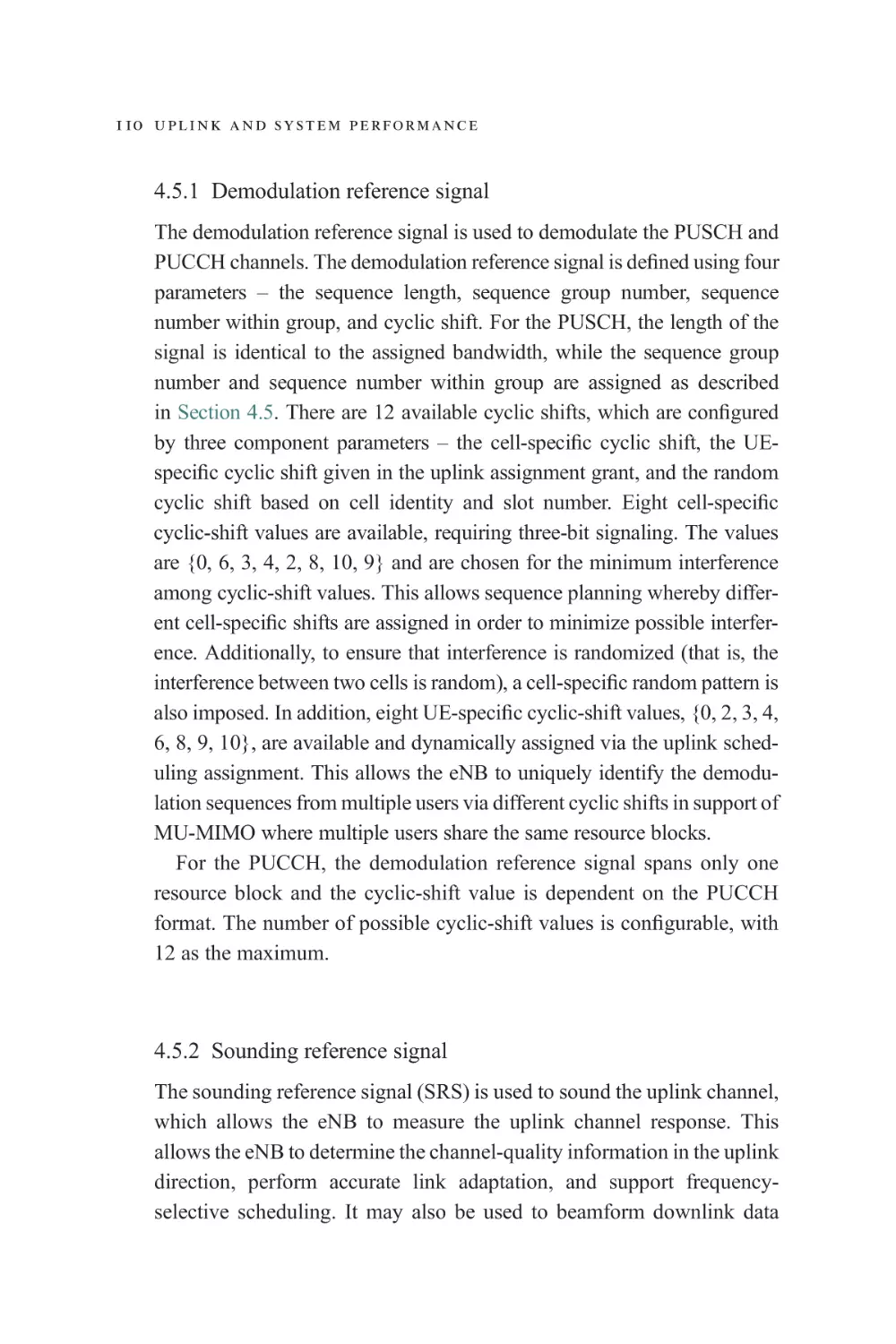 4.5.1 Demodulation reference signal
4.5.2 Sounding reference signal