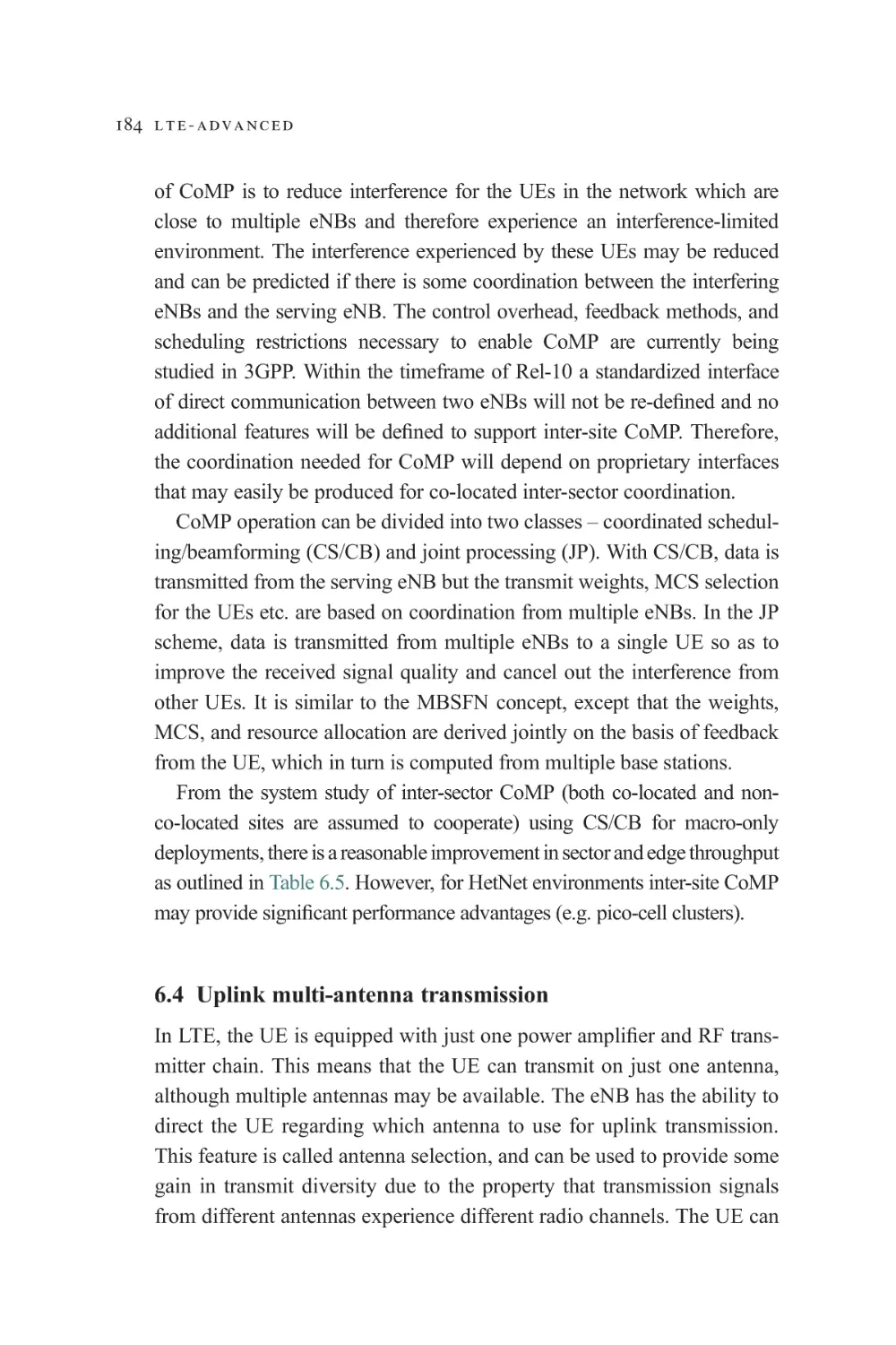 6.4 Uplink multi-antenna transmission