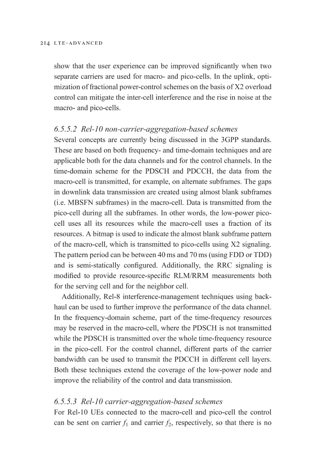 6.5.5.2 Rel-10 non-carrier-aggregation-based schemes
6.5.5.3 Rel-10 carrier-aggregation-based schemes