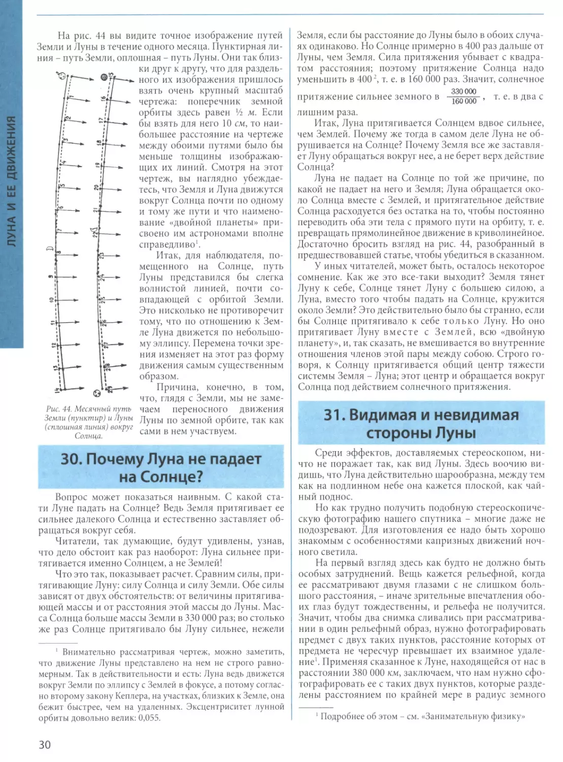 30. Почему Луна не падает на Солнце?
31. Видимая и невидимая стороны Луны