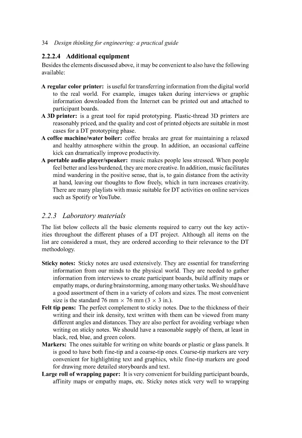 2.2.3 Laboratory materials