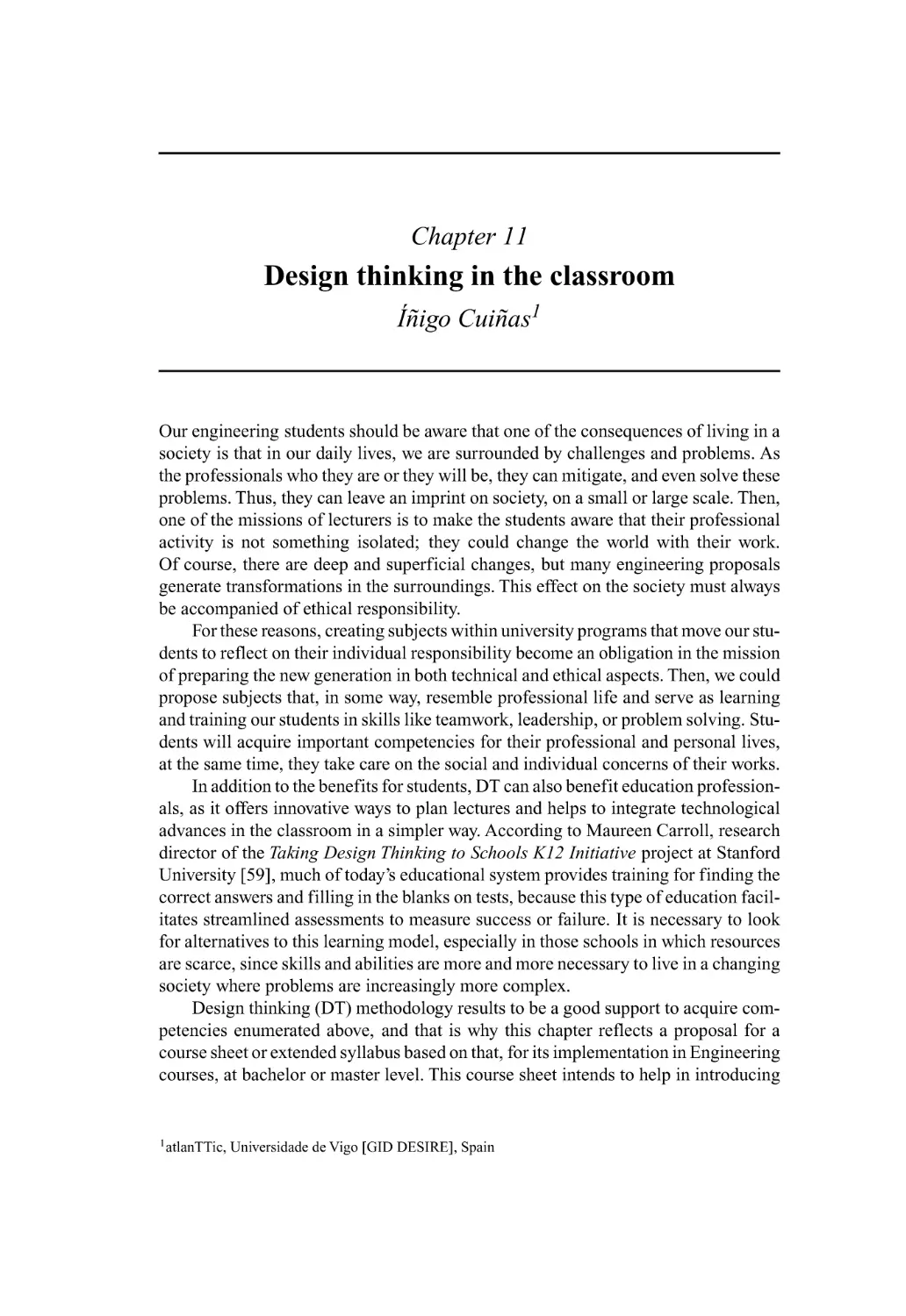 11 Design thinking in the classroom