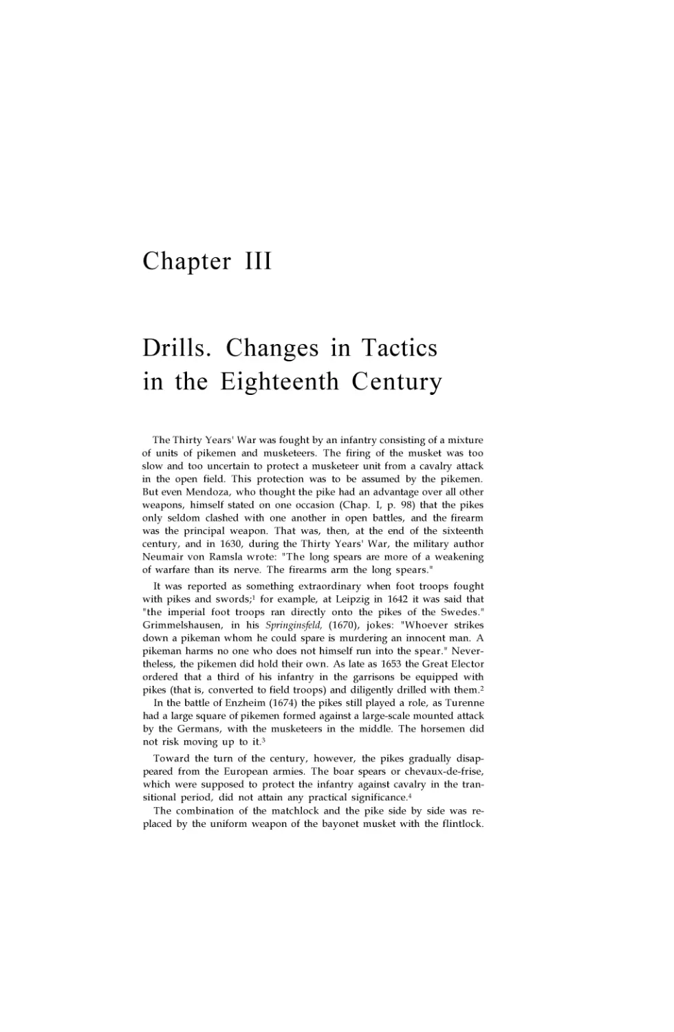 Drills. Changes in Tactics in the Eighteenth Century