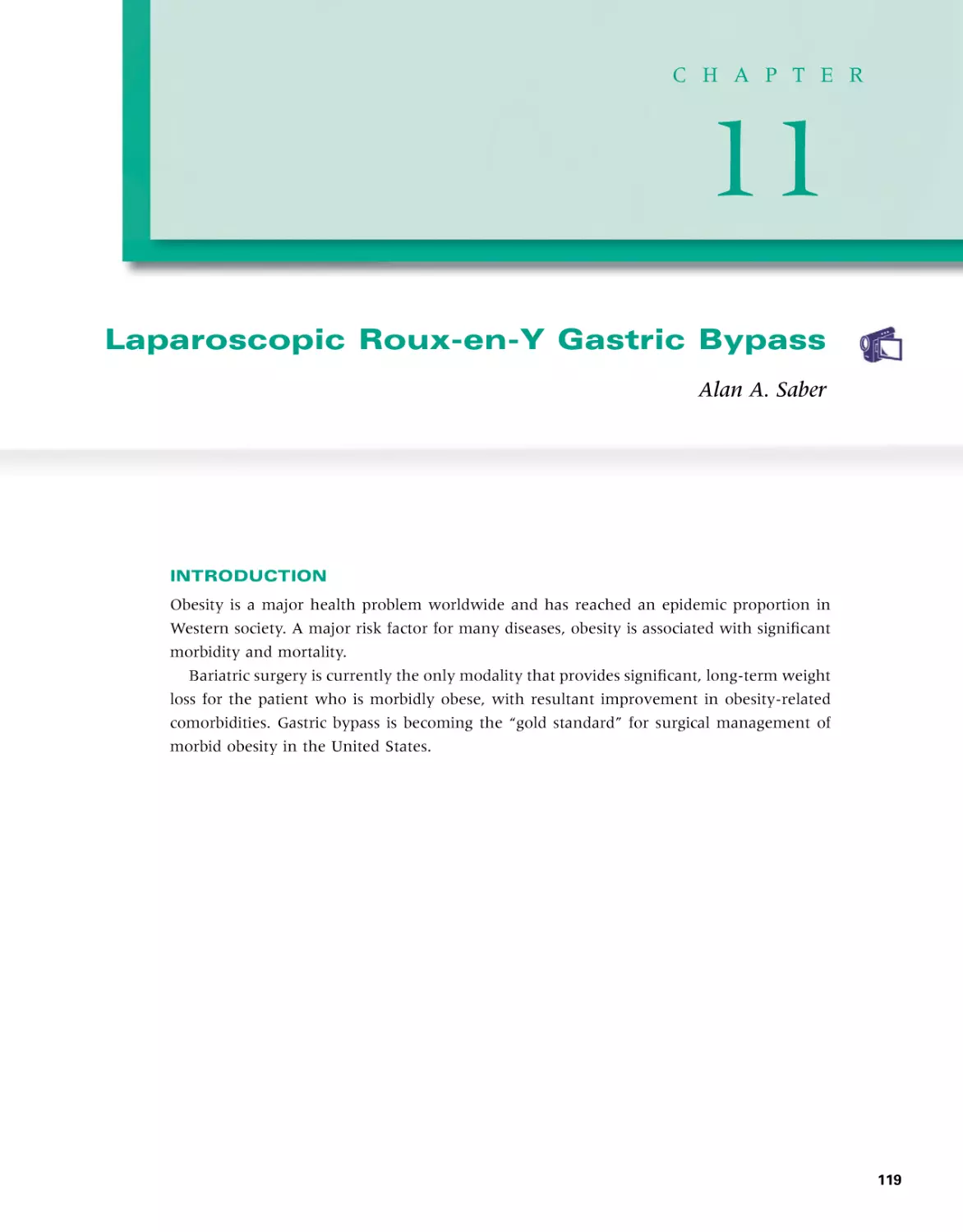 11 Laparoscopic Roux-en-Y Gastric Bypass
Introduction