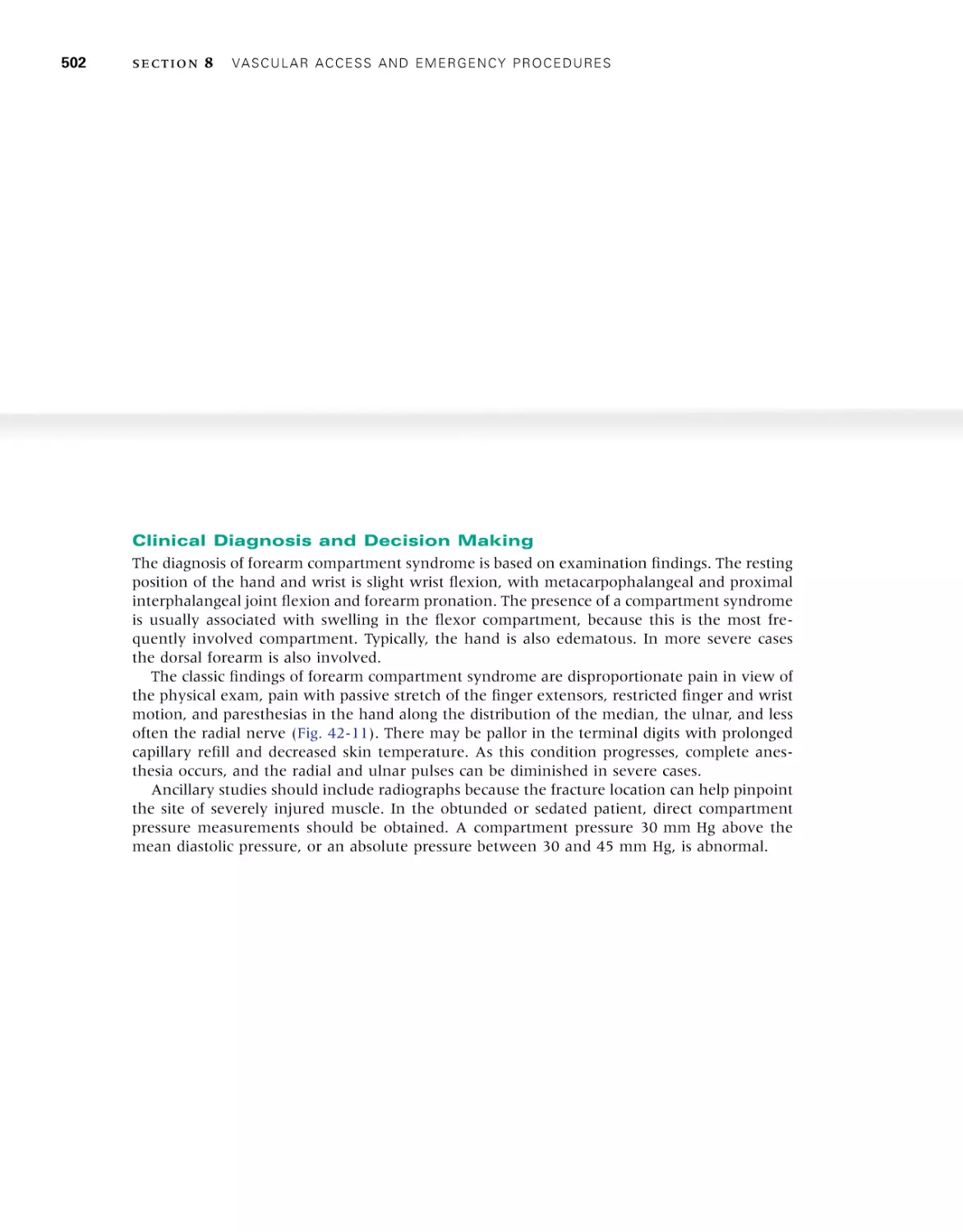 Clinical Diagnosis and Decision Making