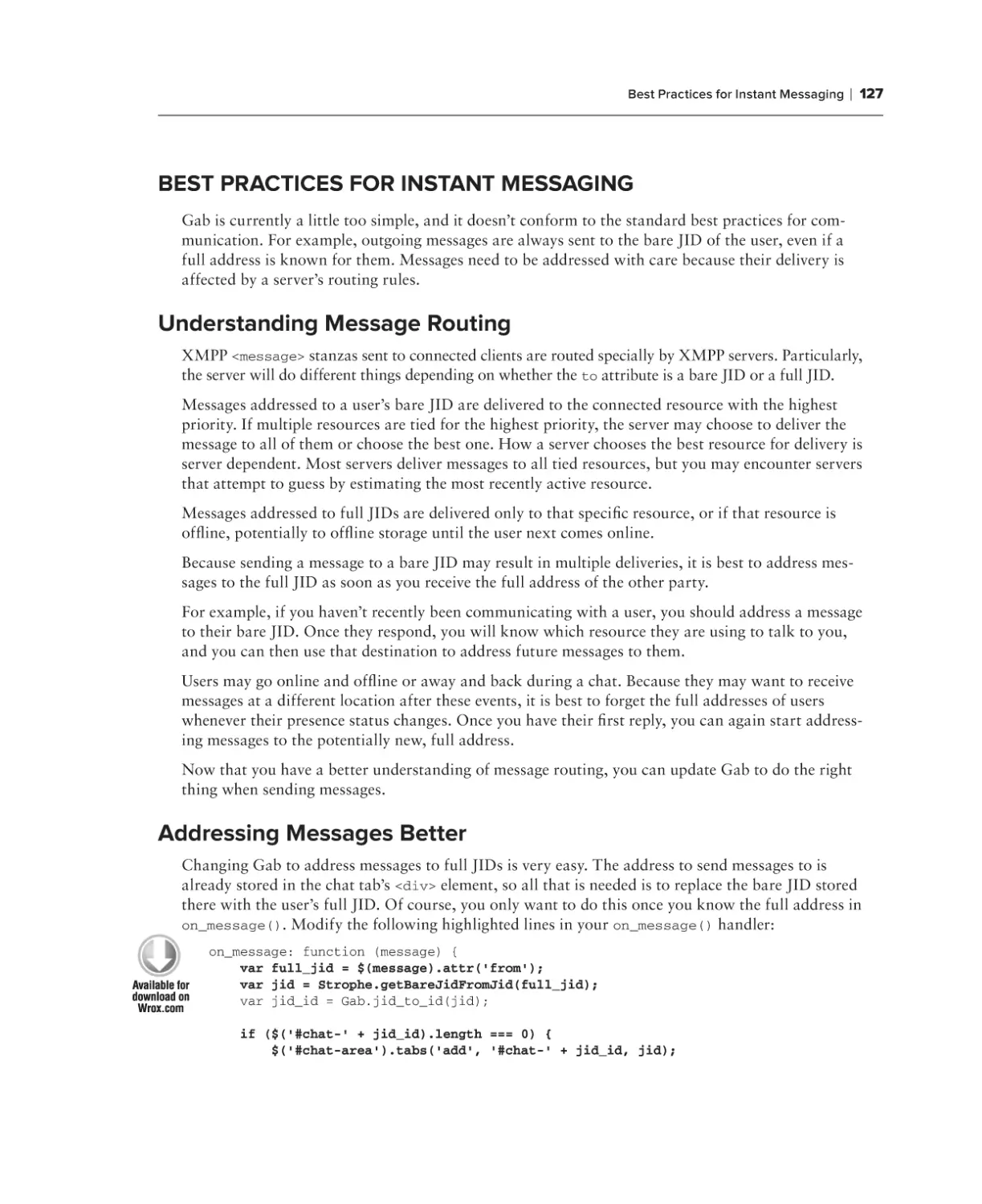 Best Practices for Instant Messaging