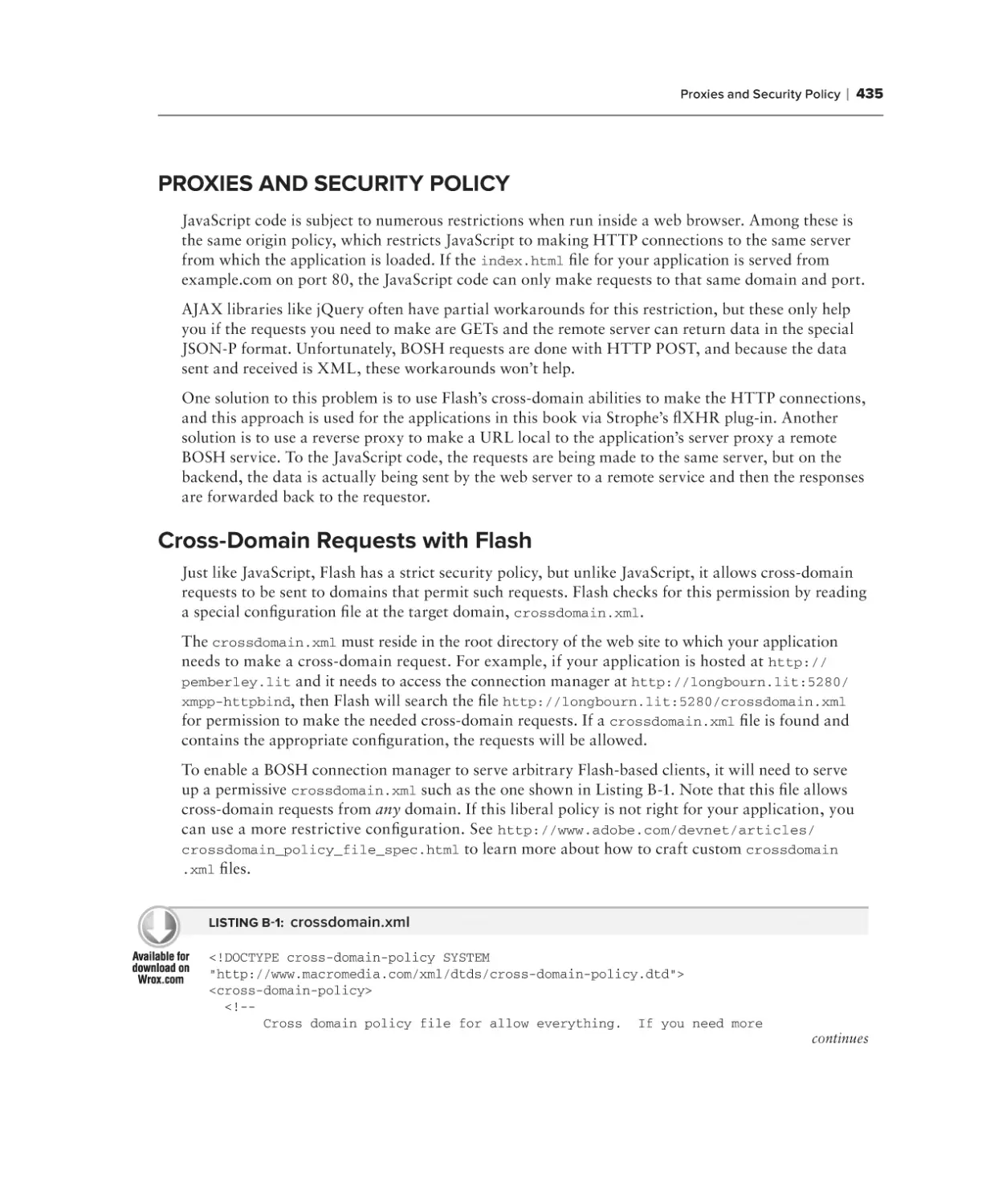 Proxies and Security Policy
