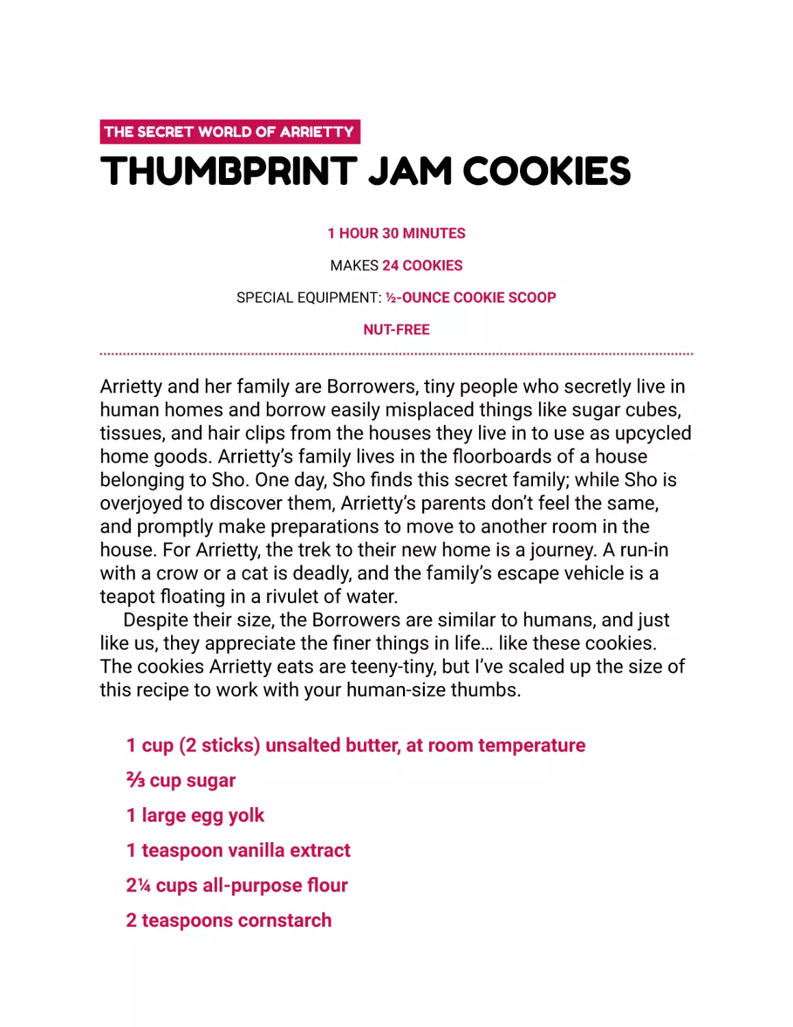 Thumbprint Jam Cookies