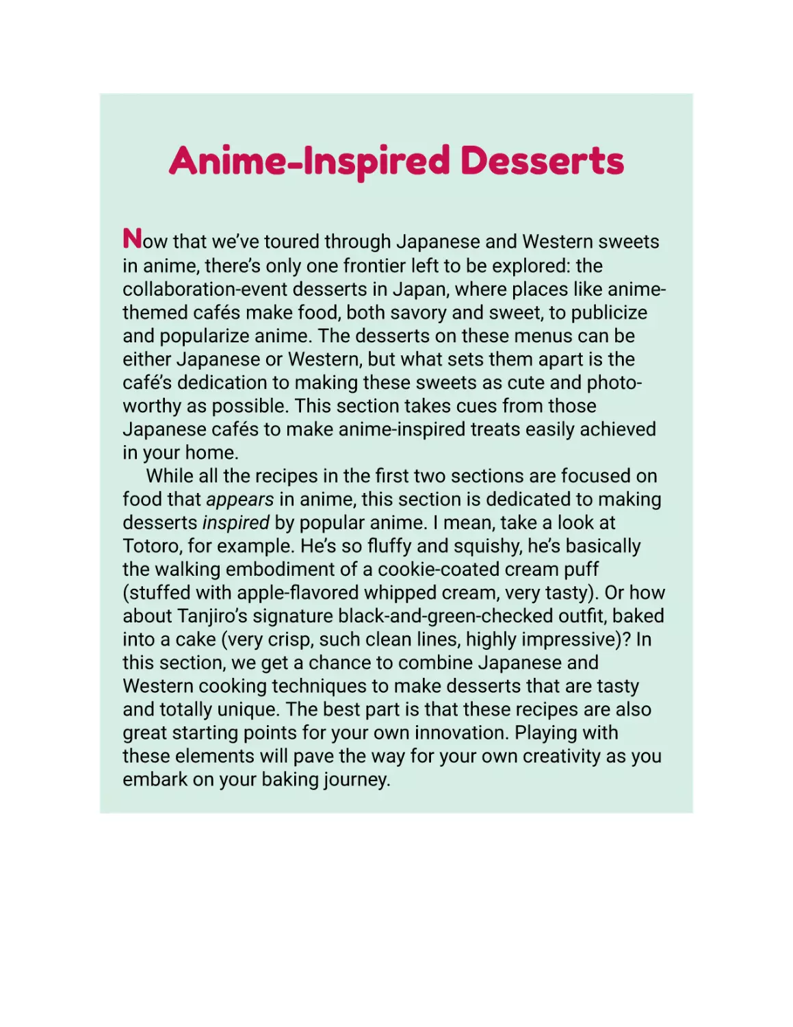 Anime-Inspired Desserts