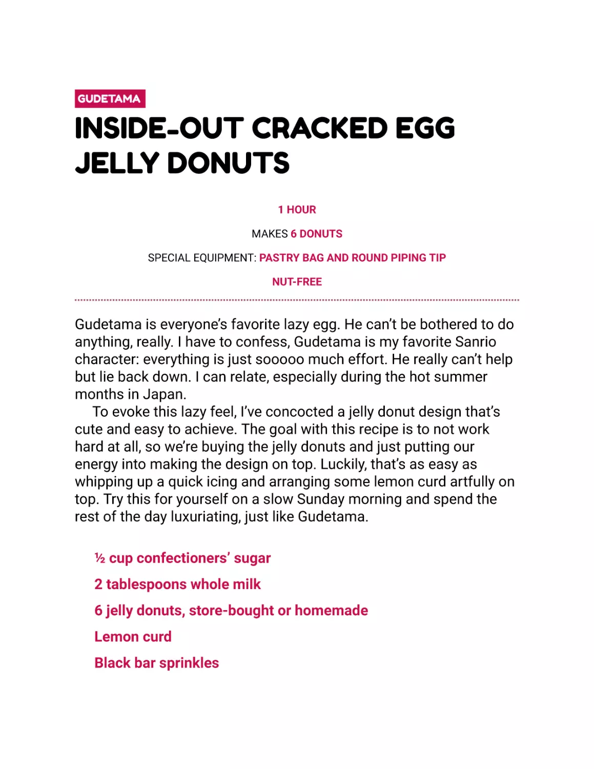 Inside-Out Cracked Egg Jelly Donuts