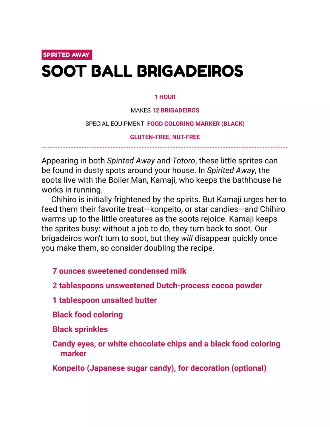 Soot Ball Brigadeiros