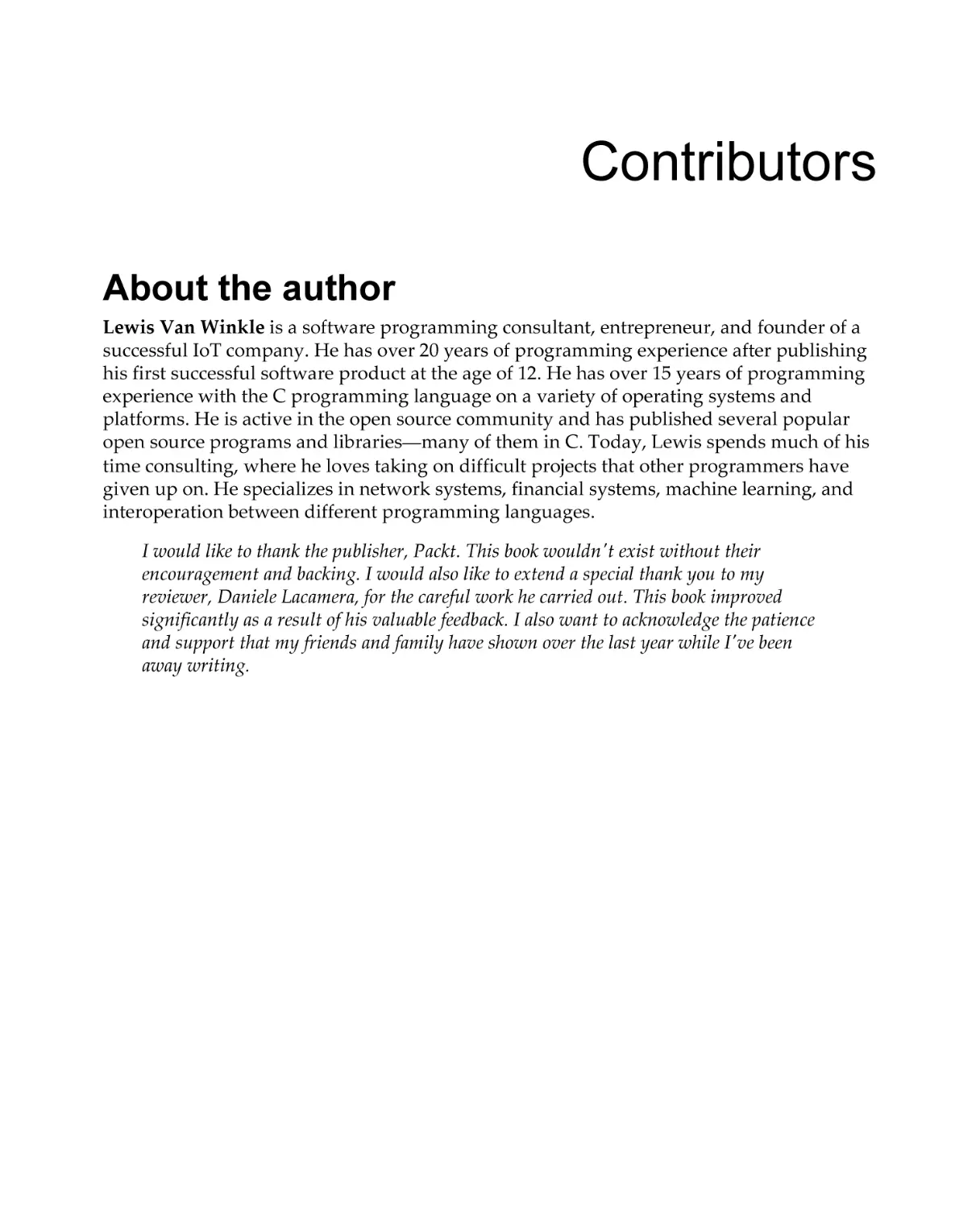 Contributors