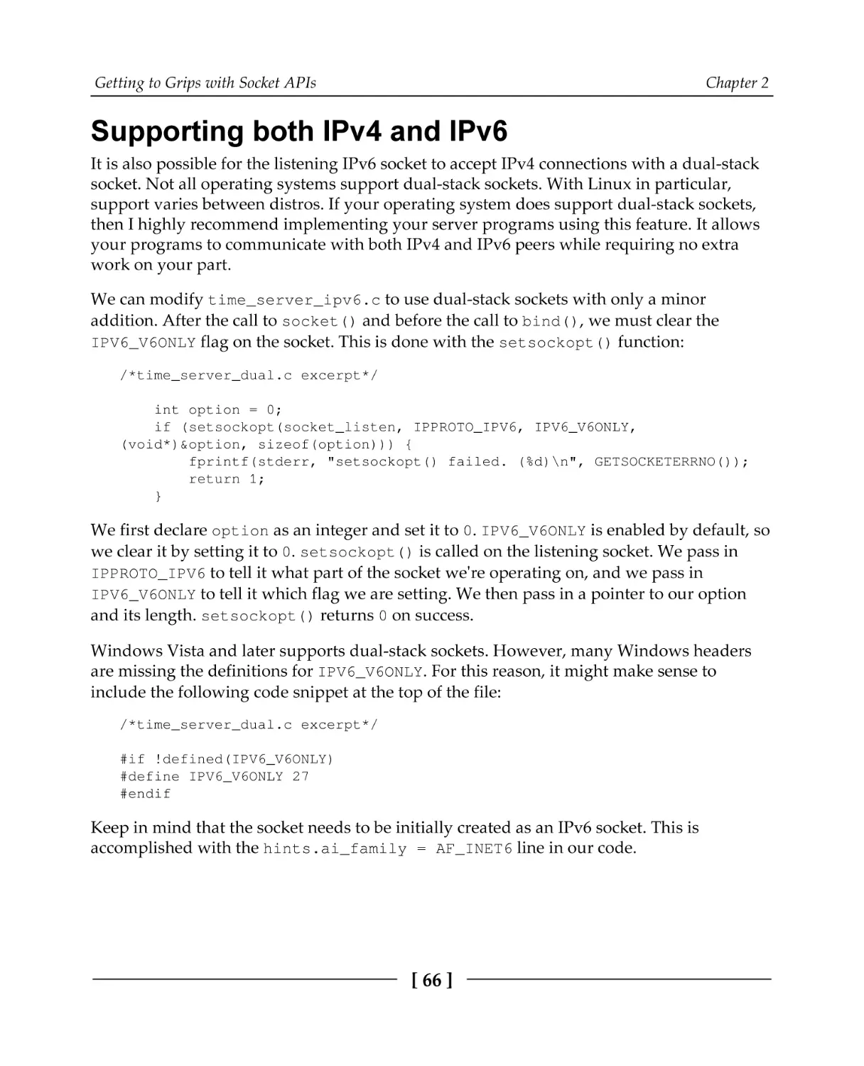 Supporting both IPv4 and IPv6