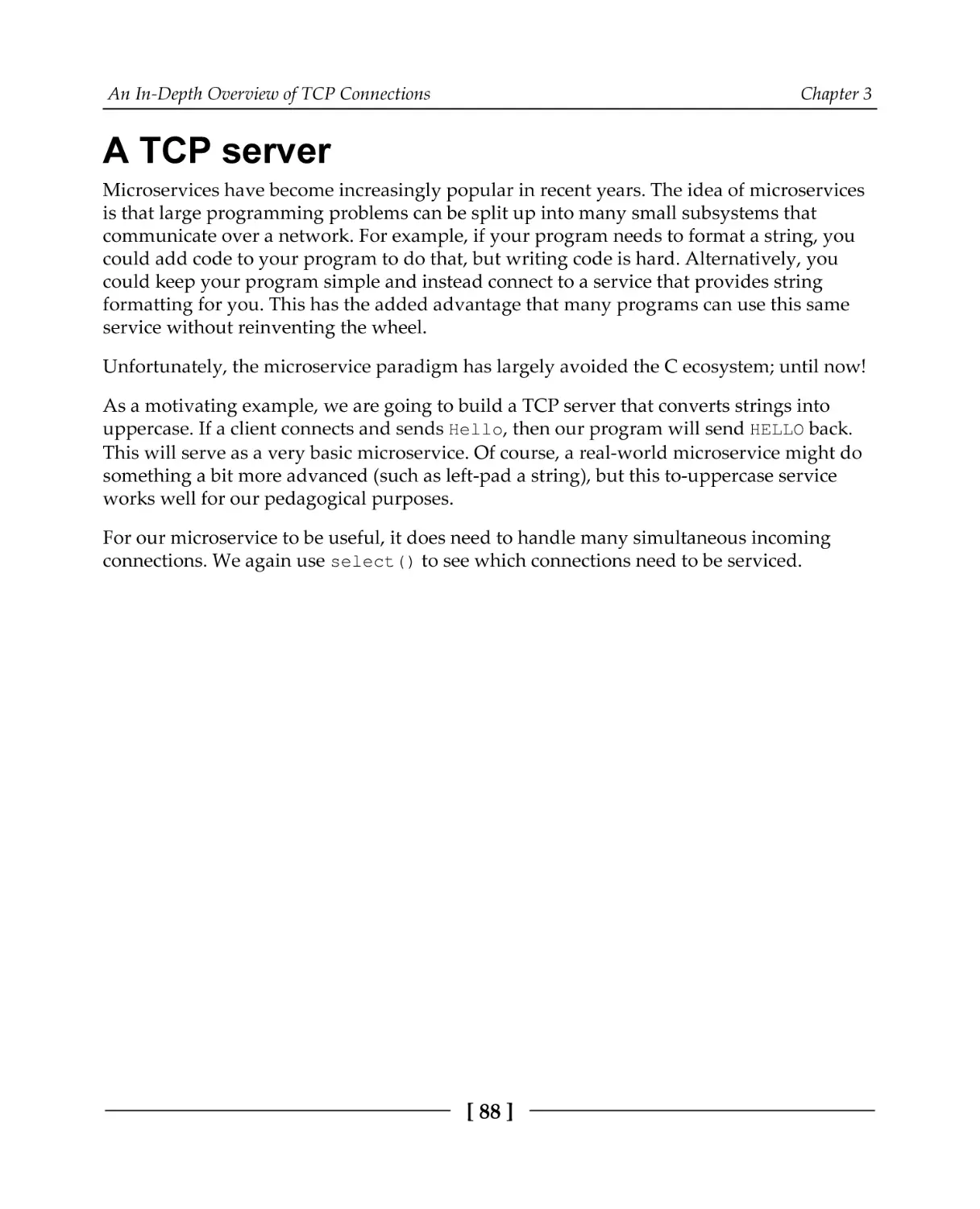 A TCP server