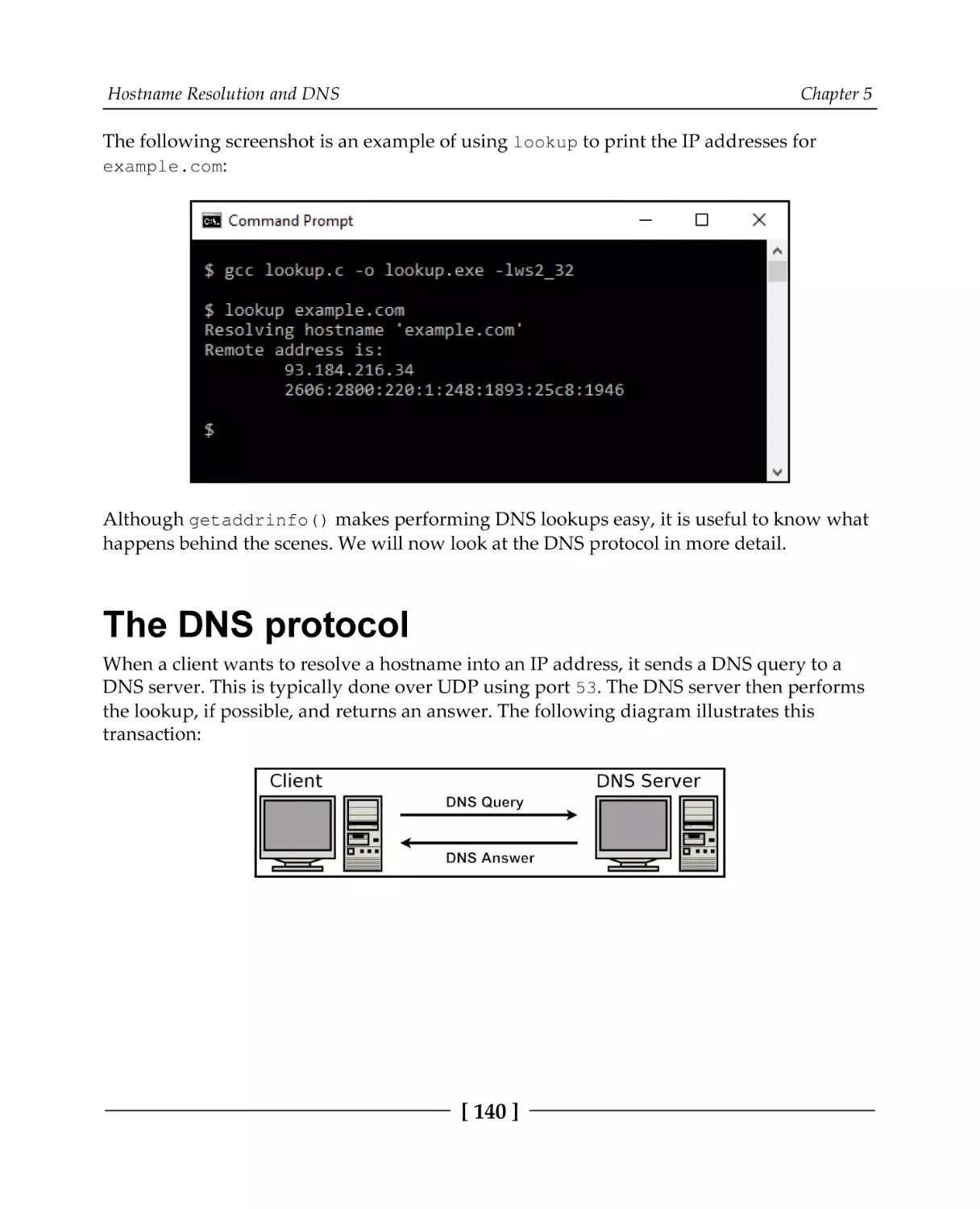 The DNS protocol