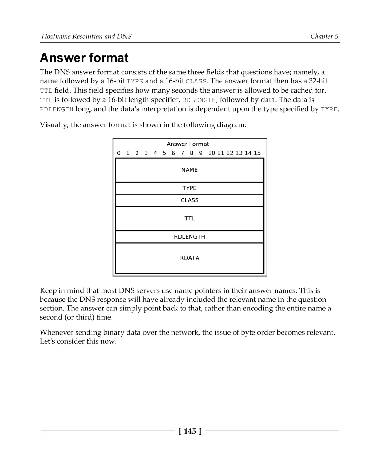 Answer format