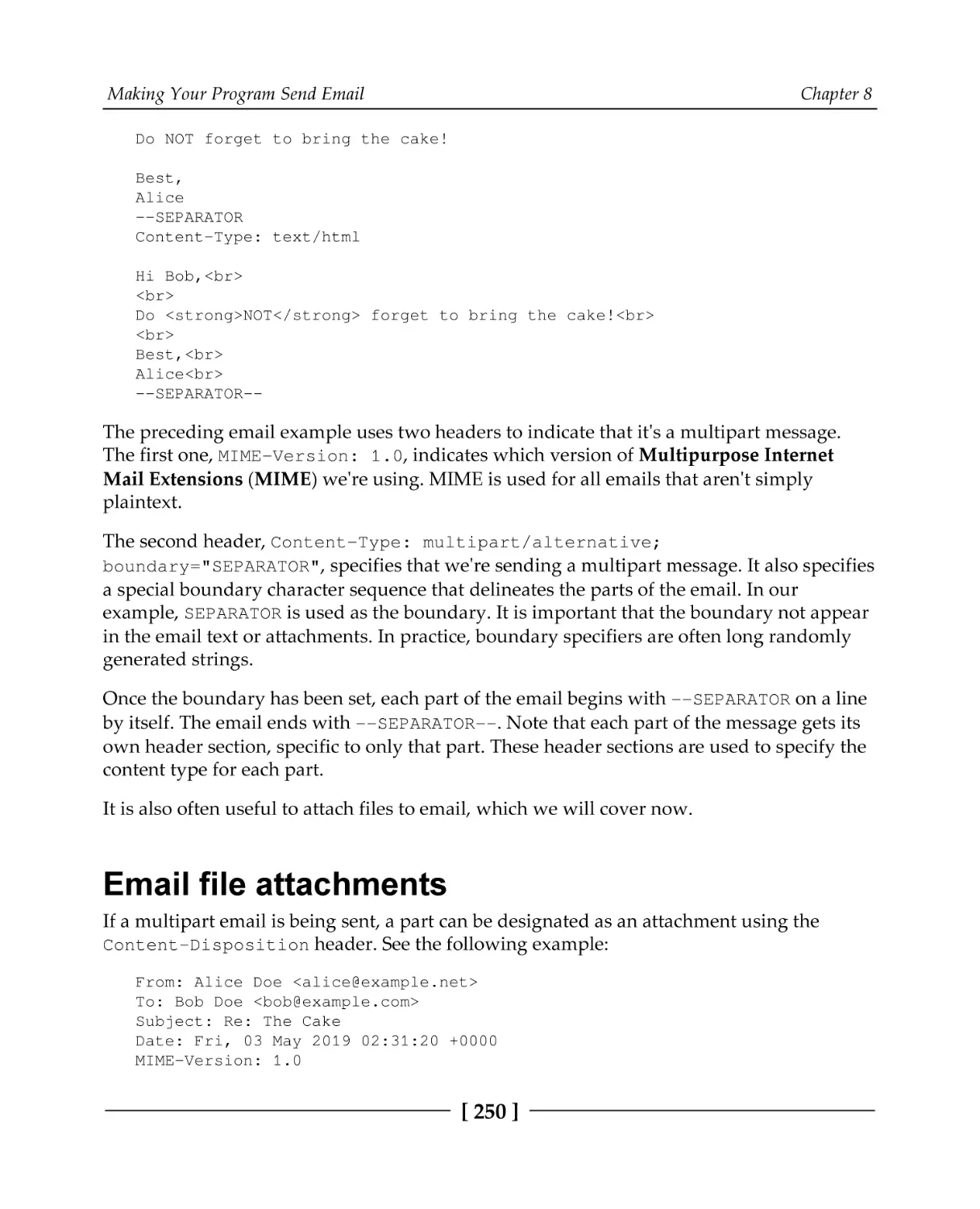 Email file attachments