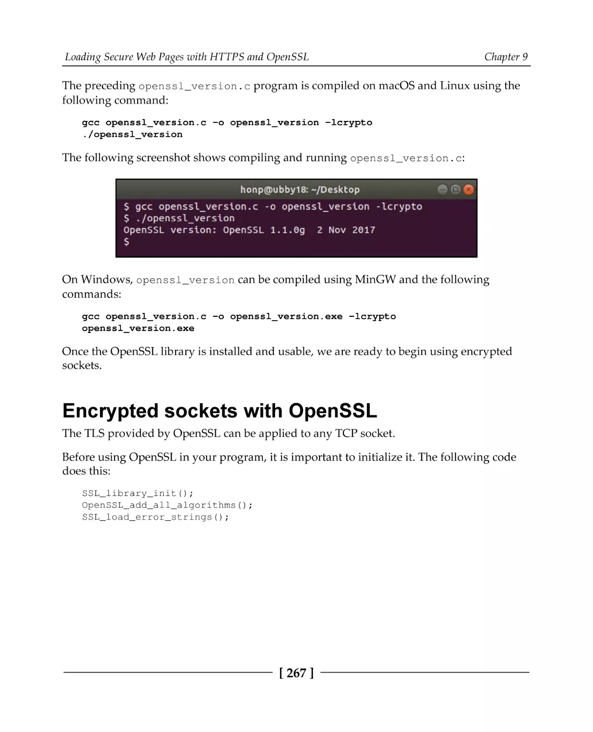 Encrypted sockets with OpenSSL