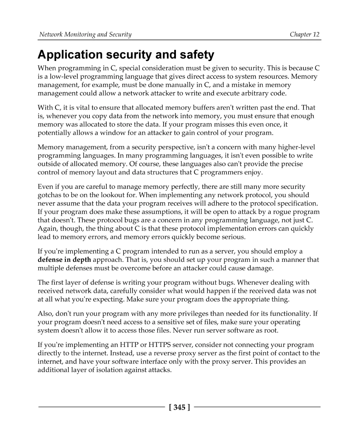 Application security and safety