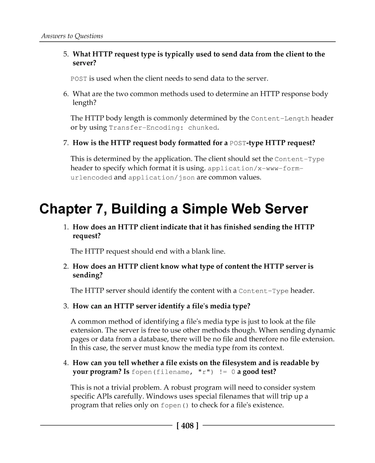 Chapter 7, Building a Simple Web Server