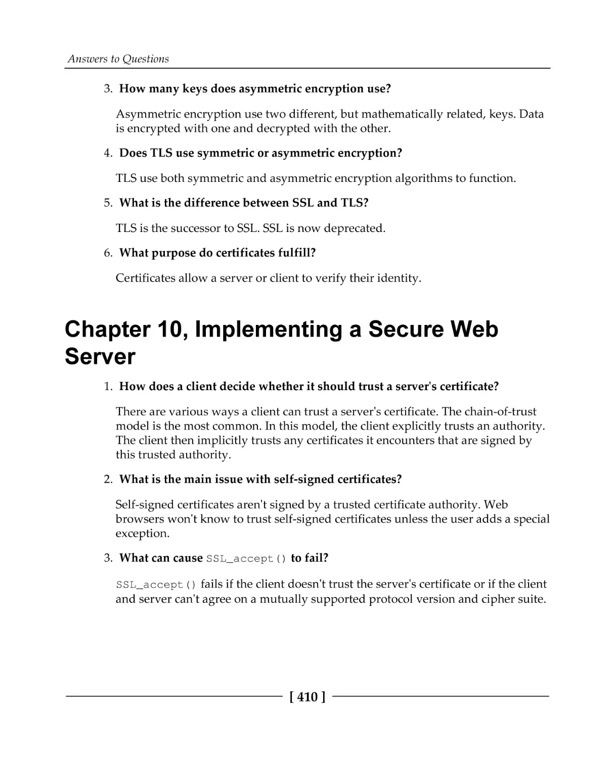 Chapter 10, Implementing a Secure Web Server