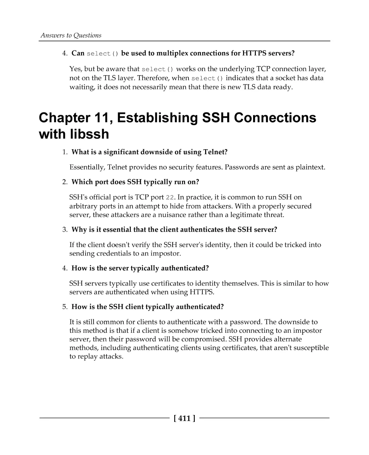 Chapter 11, Establishing SSH Connections with libssh