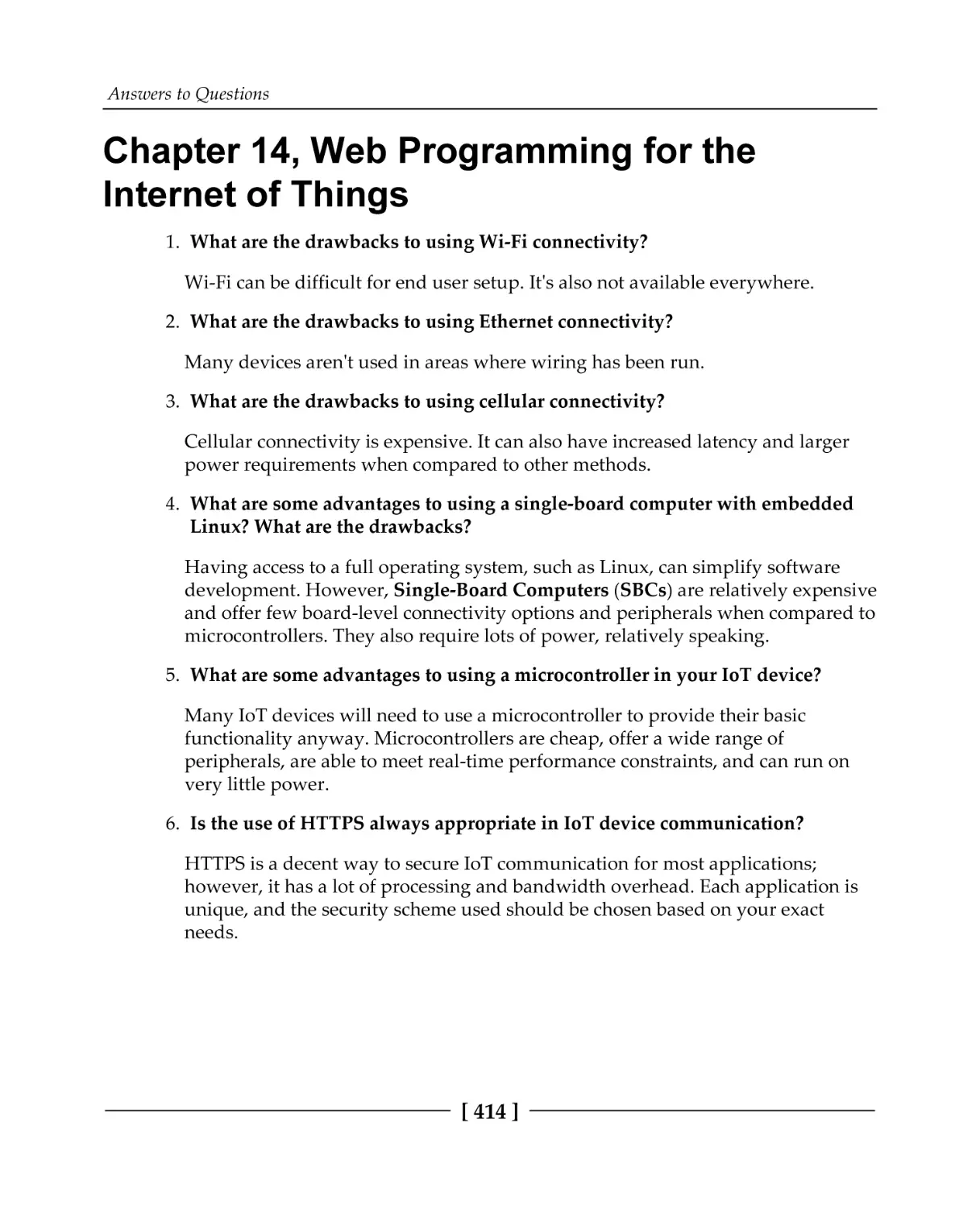 Chapter 14, Web Programming for the Internet of Things