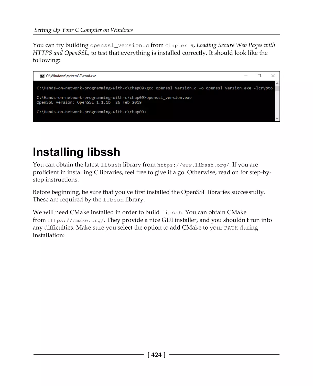 Installing libssh