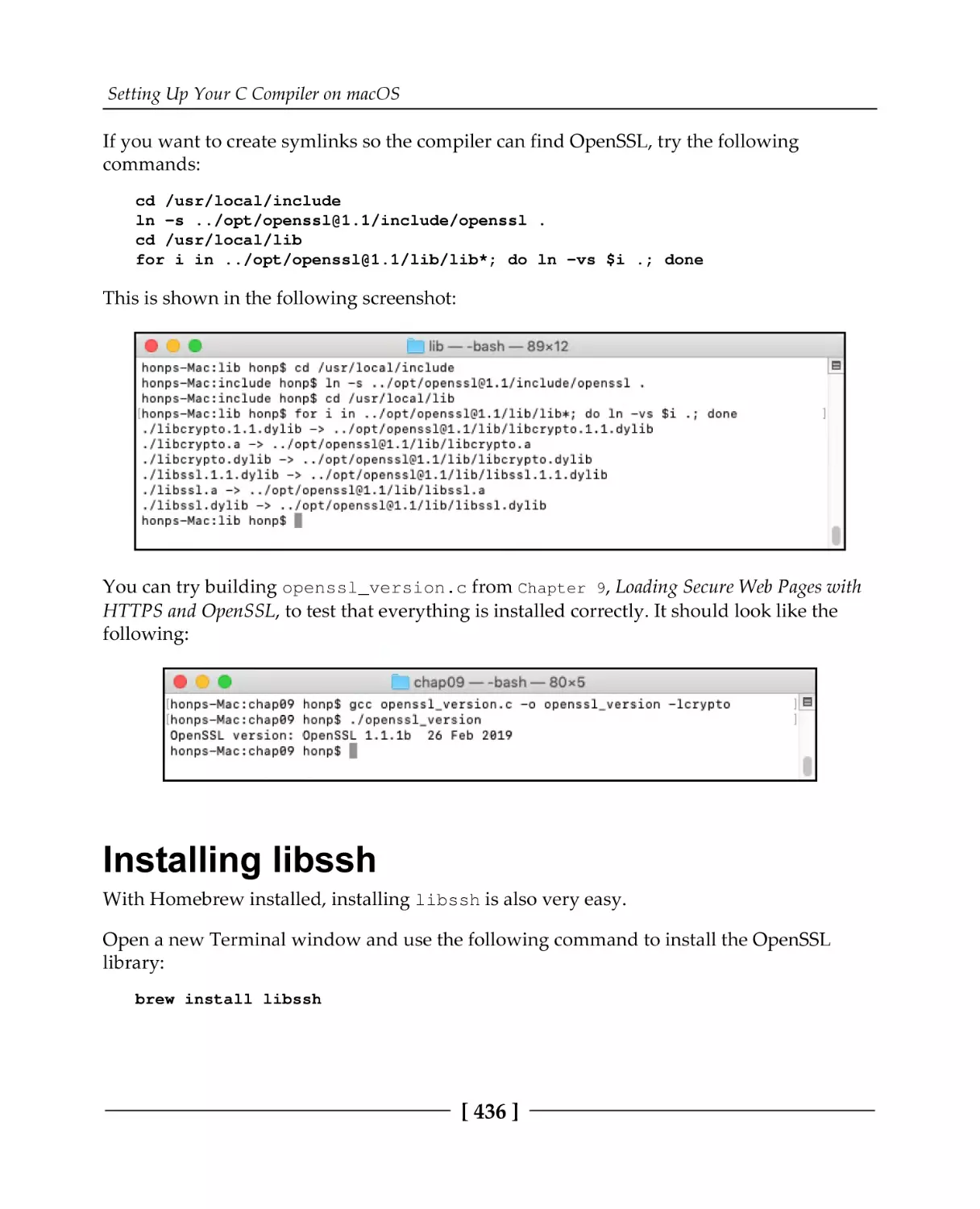 Installing libssh