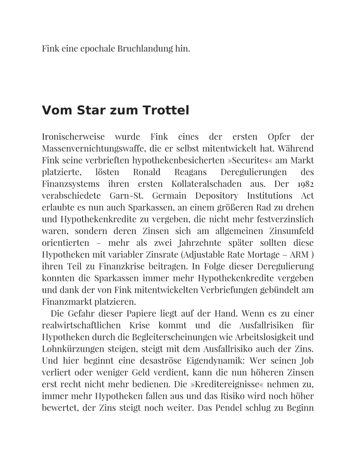 Vom Star zum Trottel