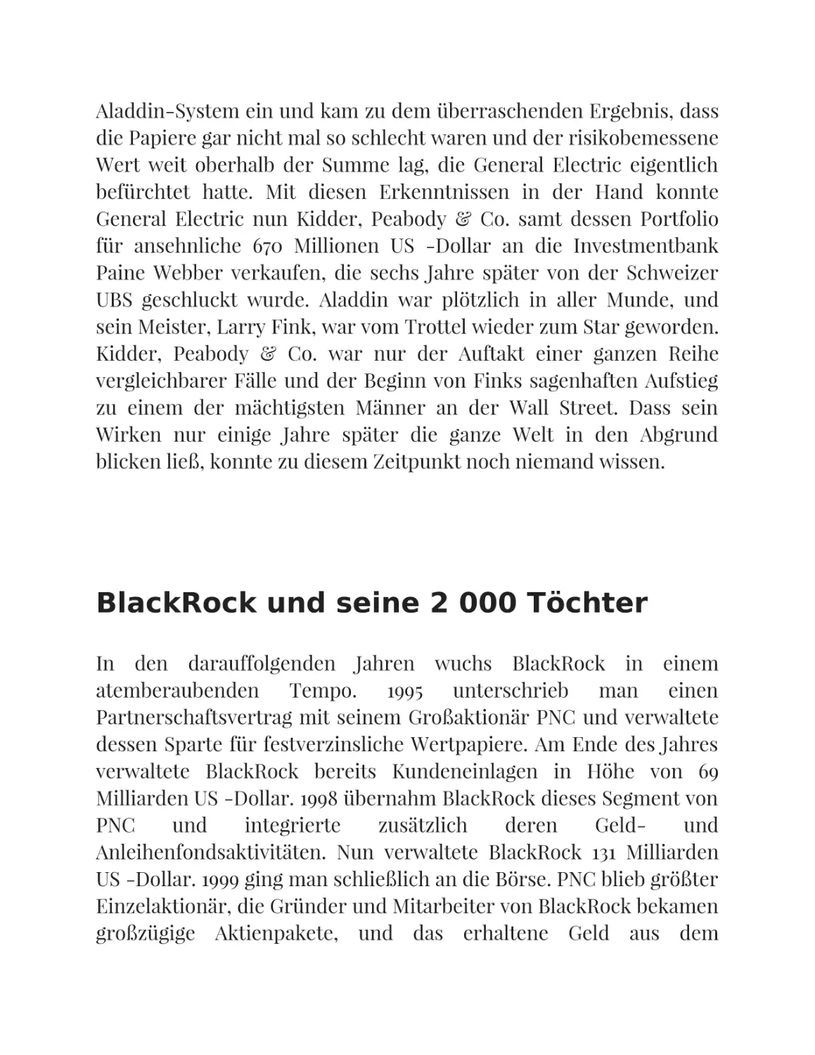 BlackRock und seine 2 000 Töchter