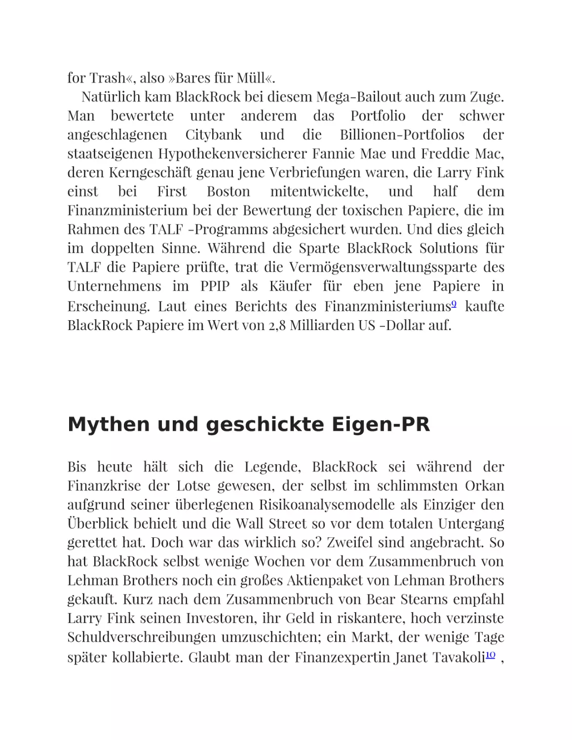 Mythen und geschickte Eigen-PR