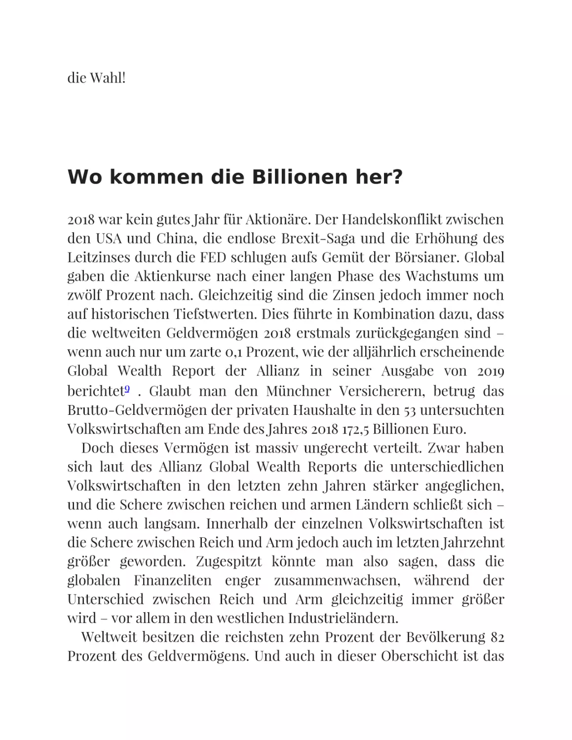 Wo kommen die Billionen her?