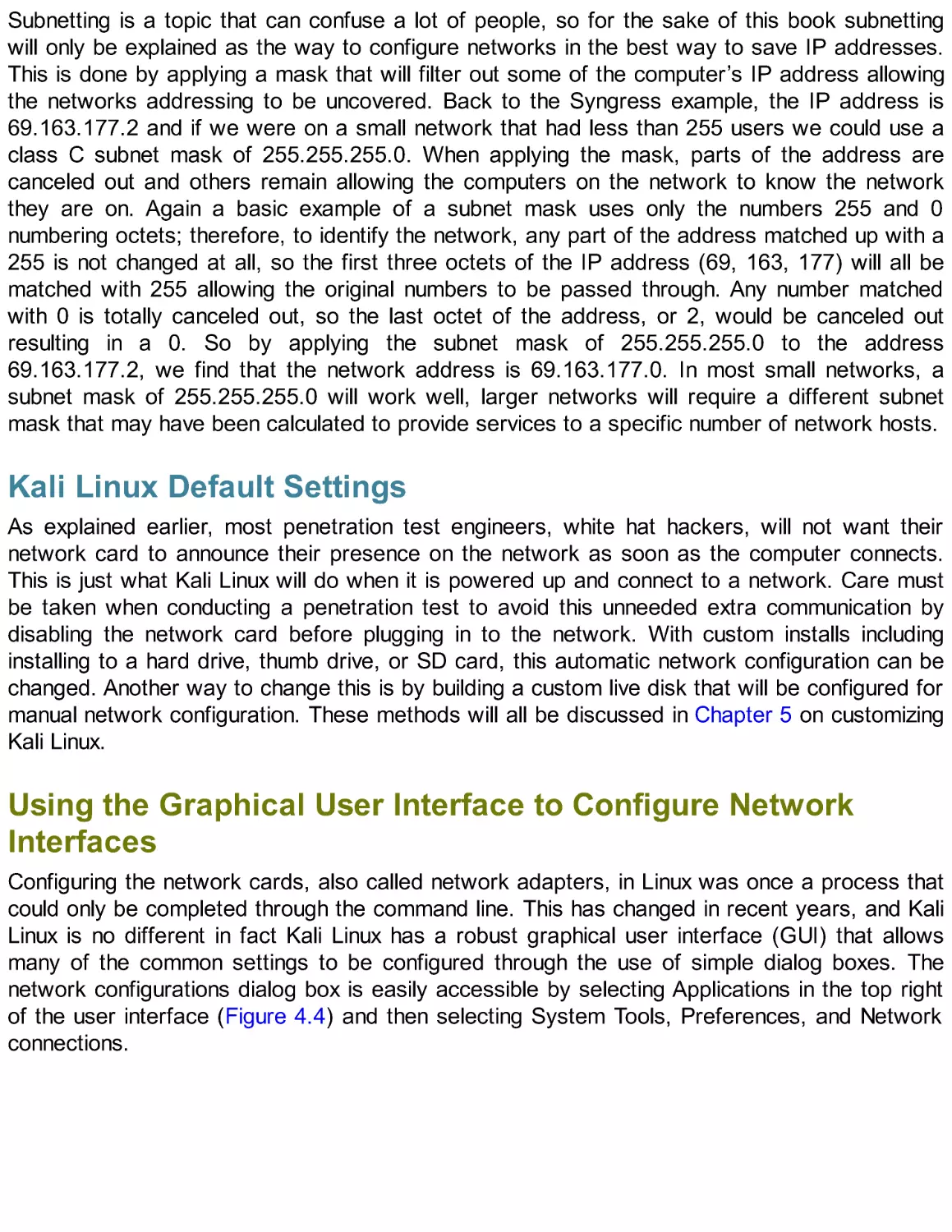 Using the Graphical User Interface to Configure Network Interfaces