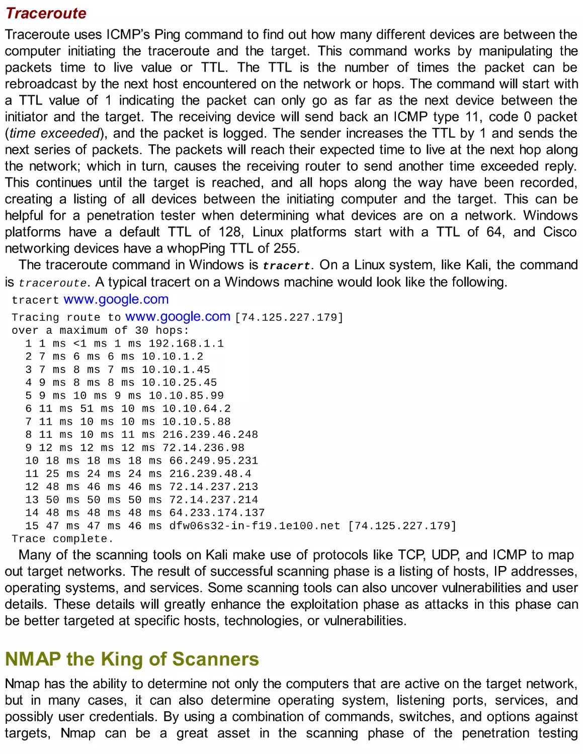 NMAP the King of Scanners