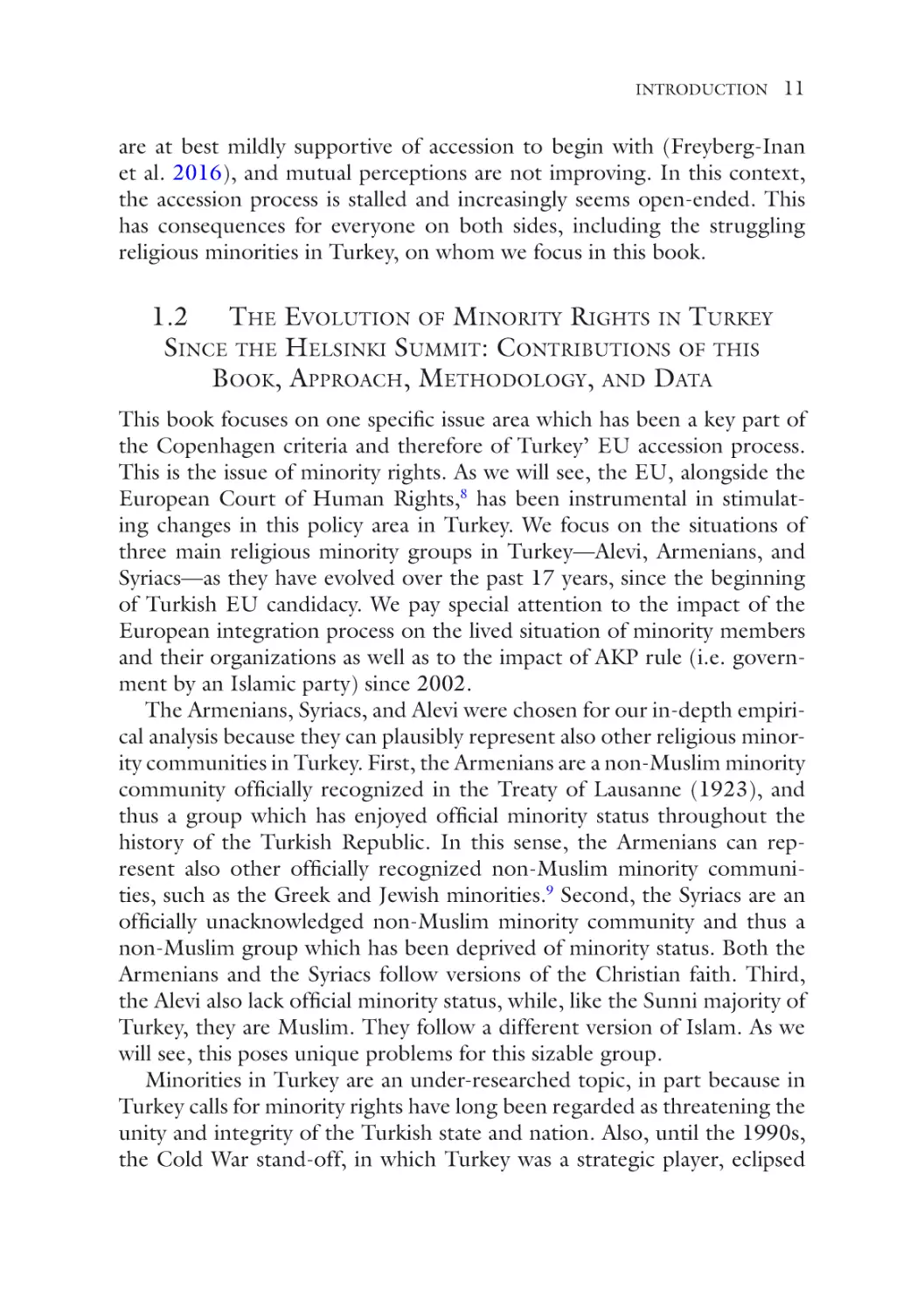 1.2 The Evolution of Minority Rights in Turkey Since the Helsinki Summit