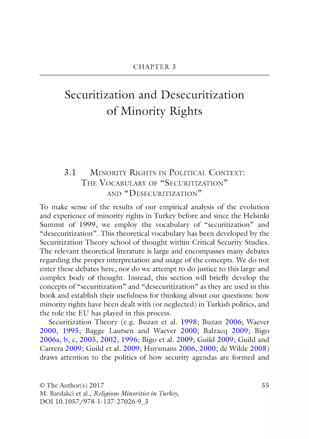 Chapter 3
3.1 Minority Rights in Political Context