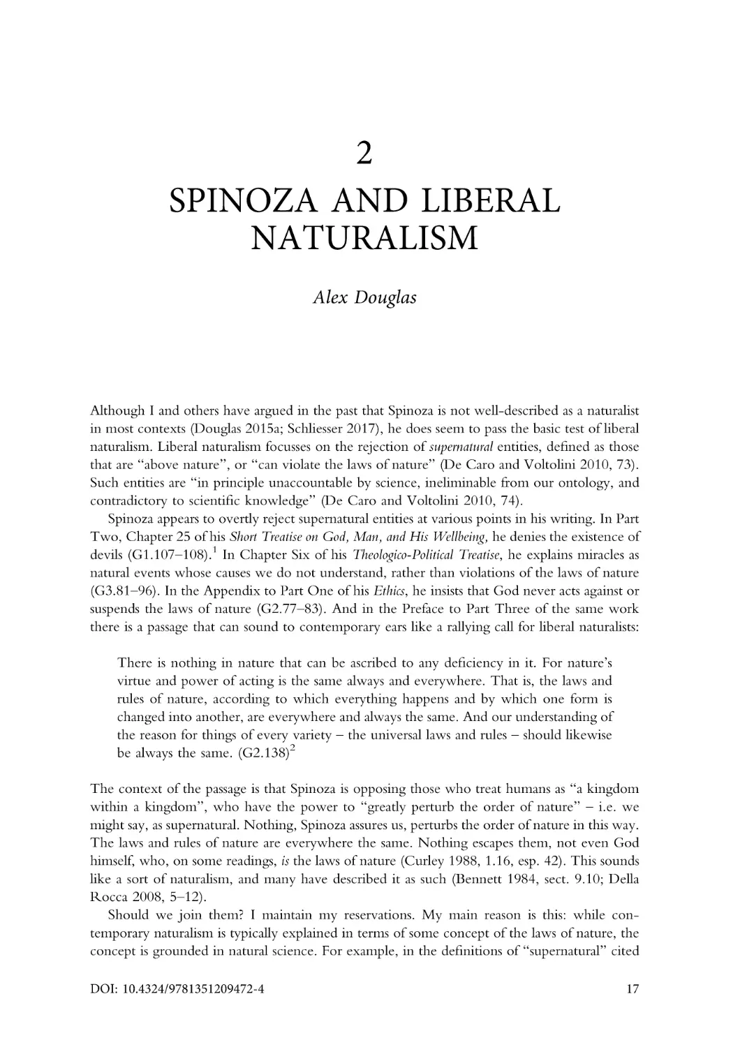 2. Spinoza and liberal naturalism