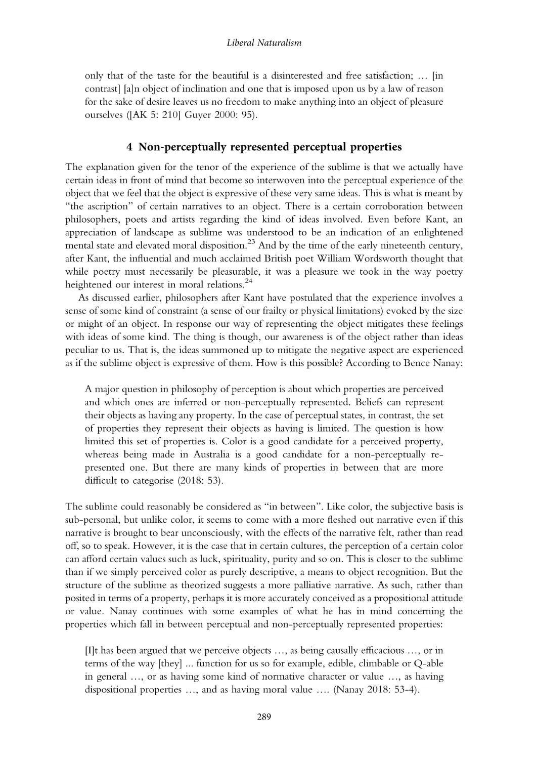 4. Non-perceptually represented perceptual properties