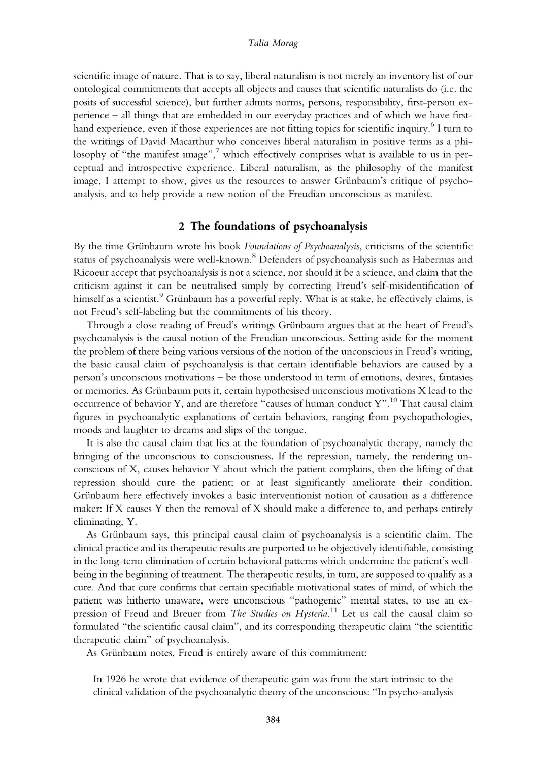 2. The foundations of psychoanalysis