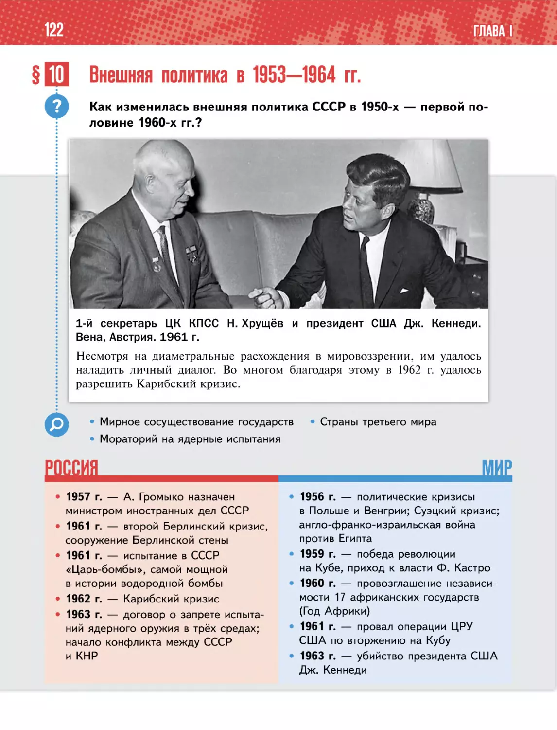 § 10 Внешняя политика в 1953—1964 гг.