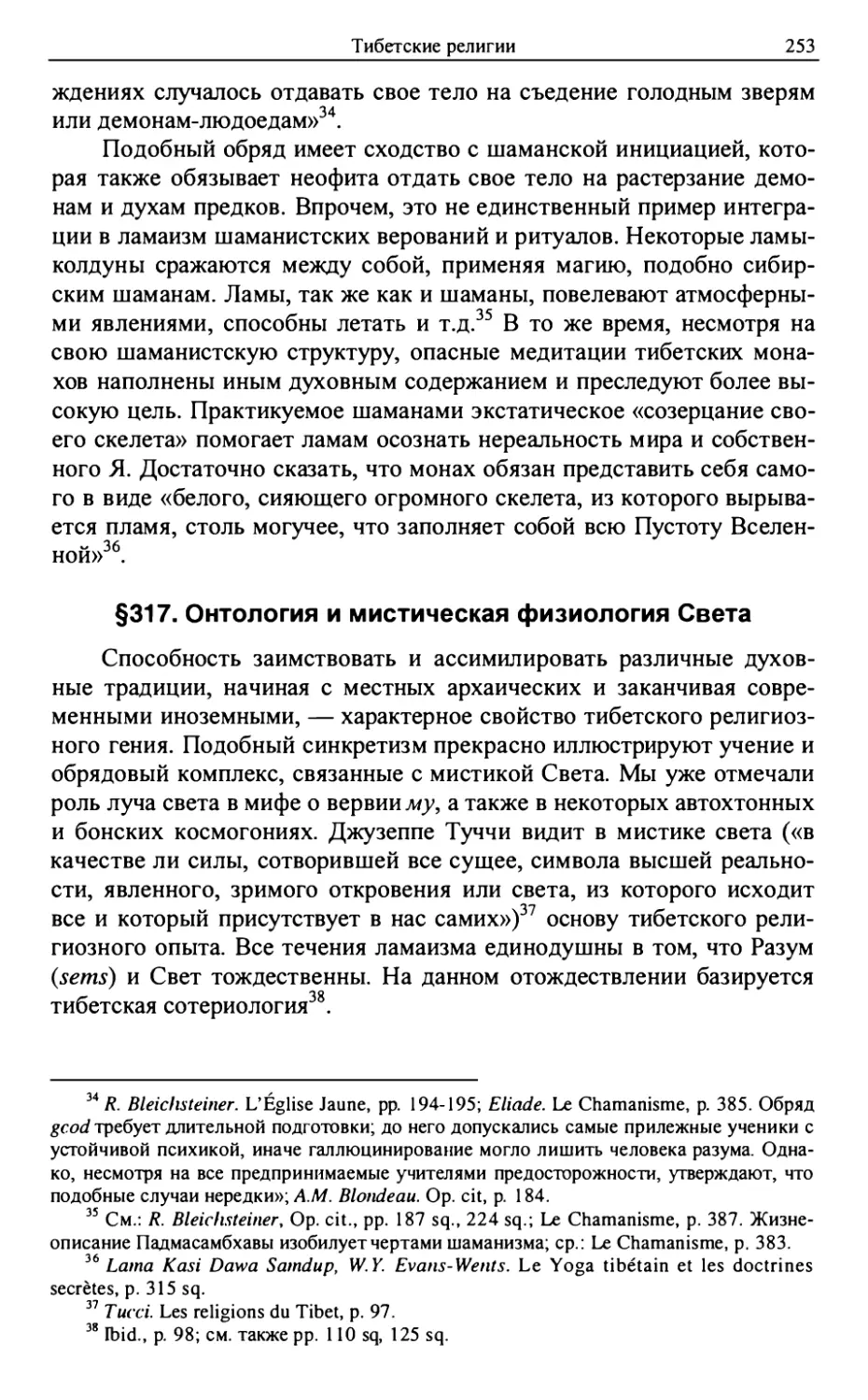 §317. Онтология и мистическая физиология Света